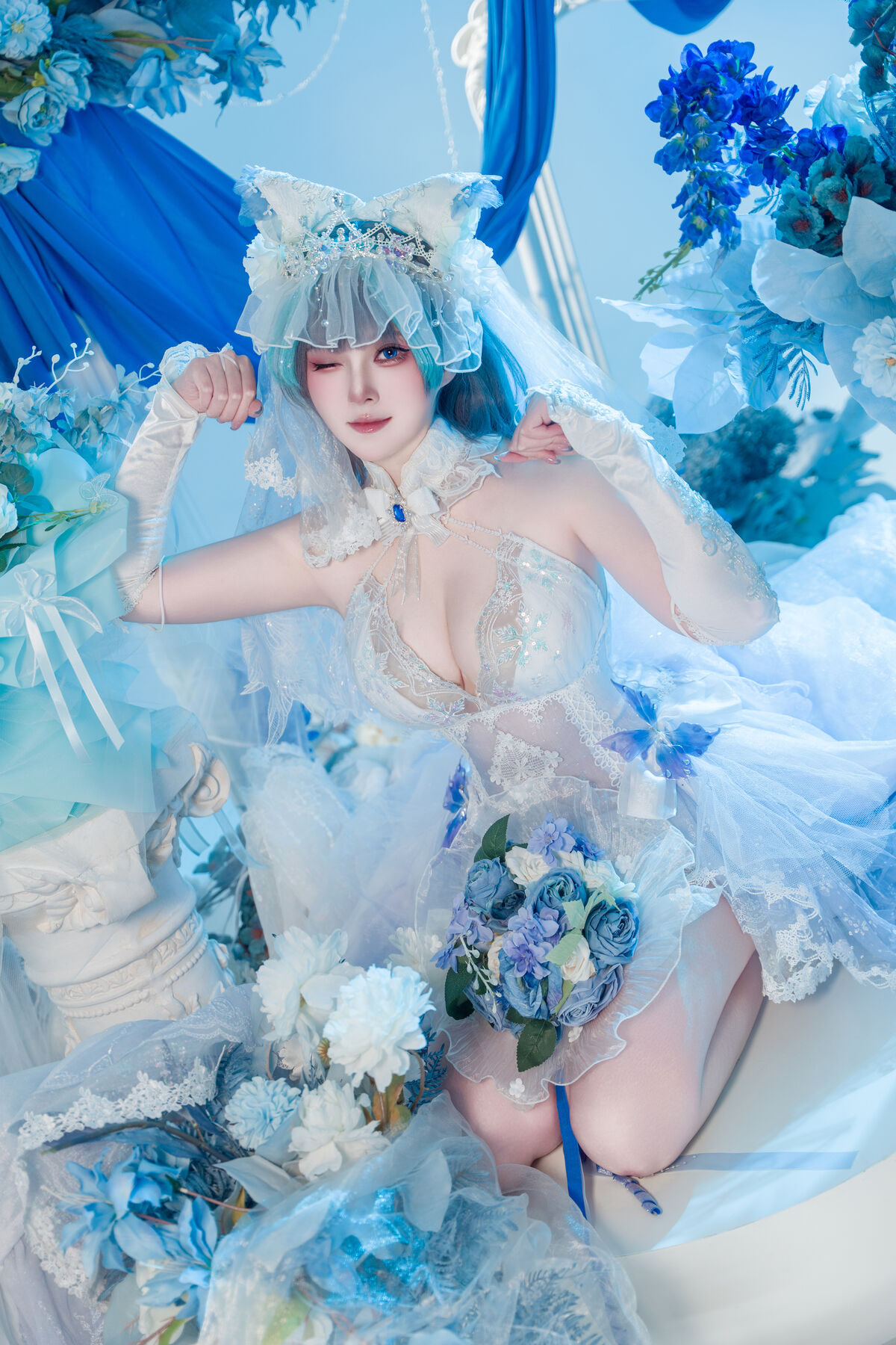 Coser@Natsuko夏夏子 - 碧蓝航线 柴郡婚纱