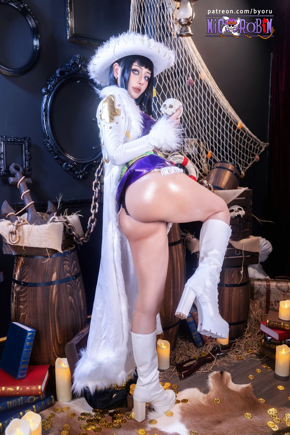 Cosplay 日本性感萝莉Byoru – 海贼王 妮可·罗宾