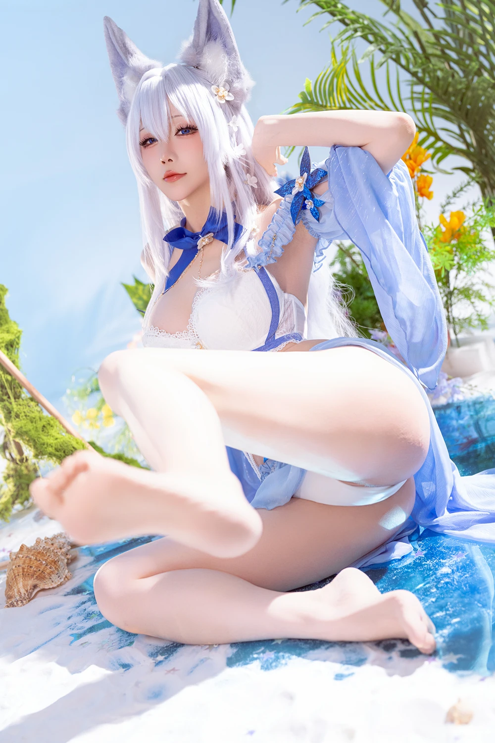 Cosplay 星之迟迟Hoshilily – 碧蓝航线 信浓泳装