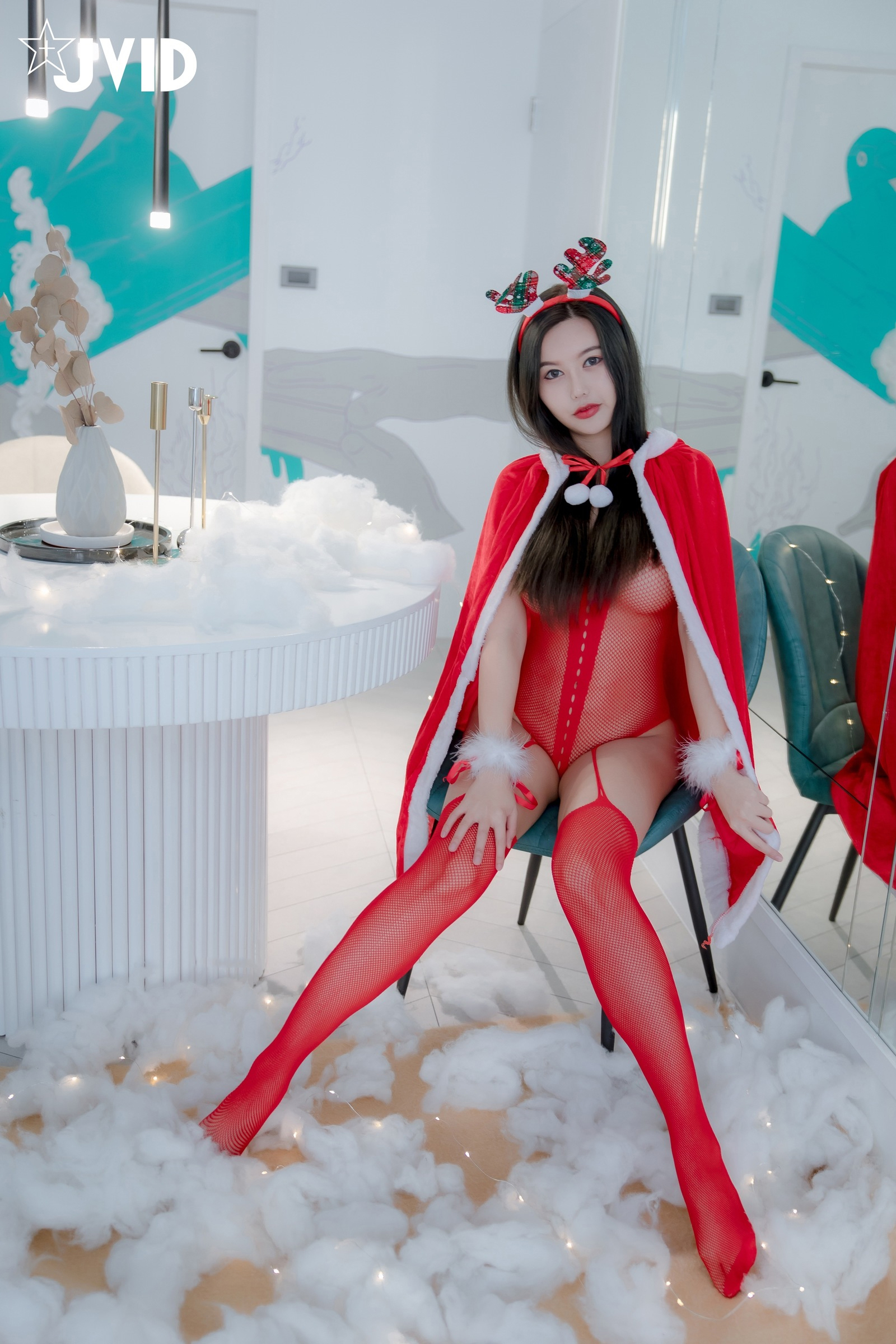 [JVID] 木木森 – 性感聖誕派對木木森超性感