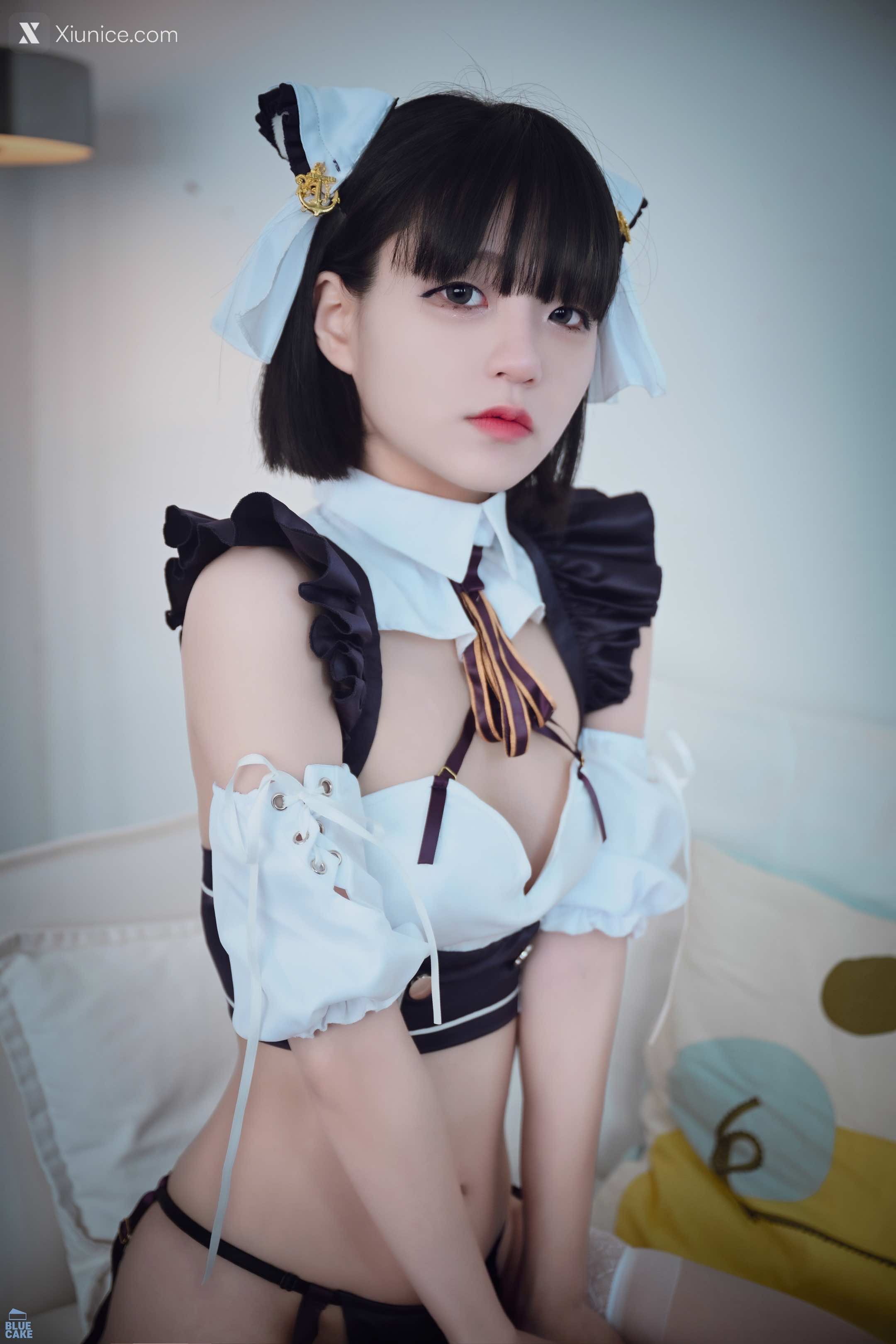 BLUECAKE Jeong Jenny (정제니) – Maid Cosplay 4K