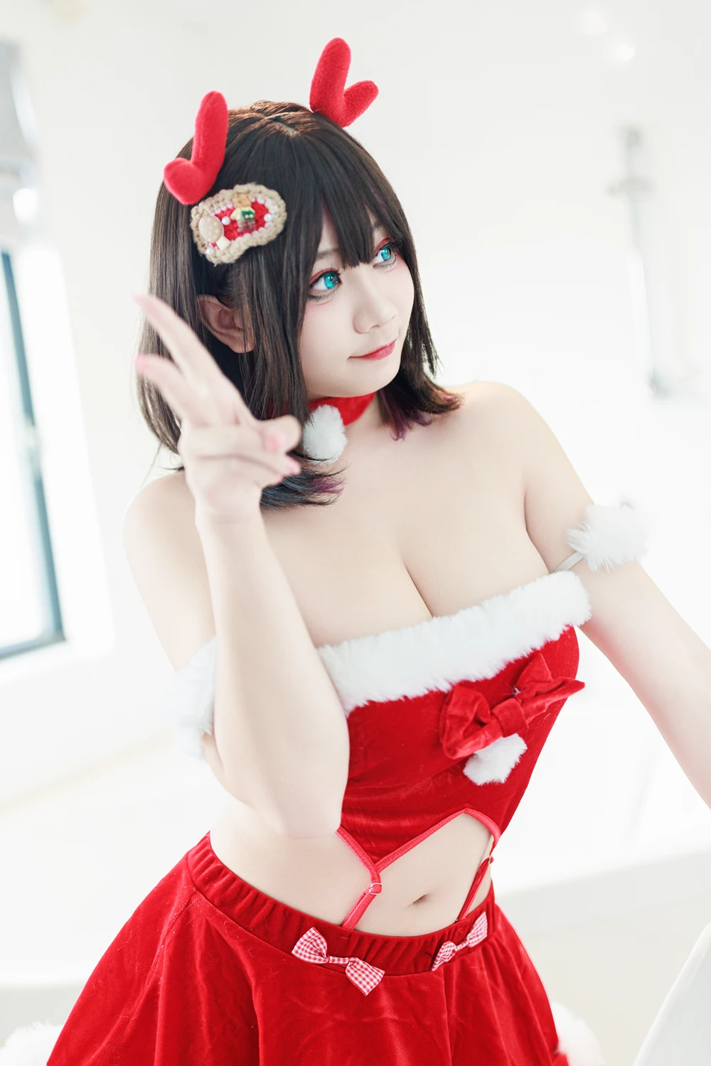 Cosplay 阿雪雪 – 圣诞居家
