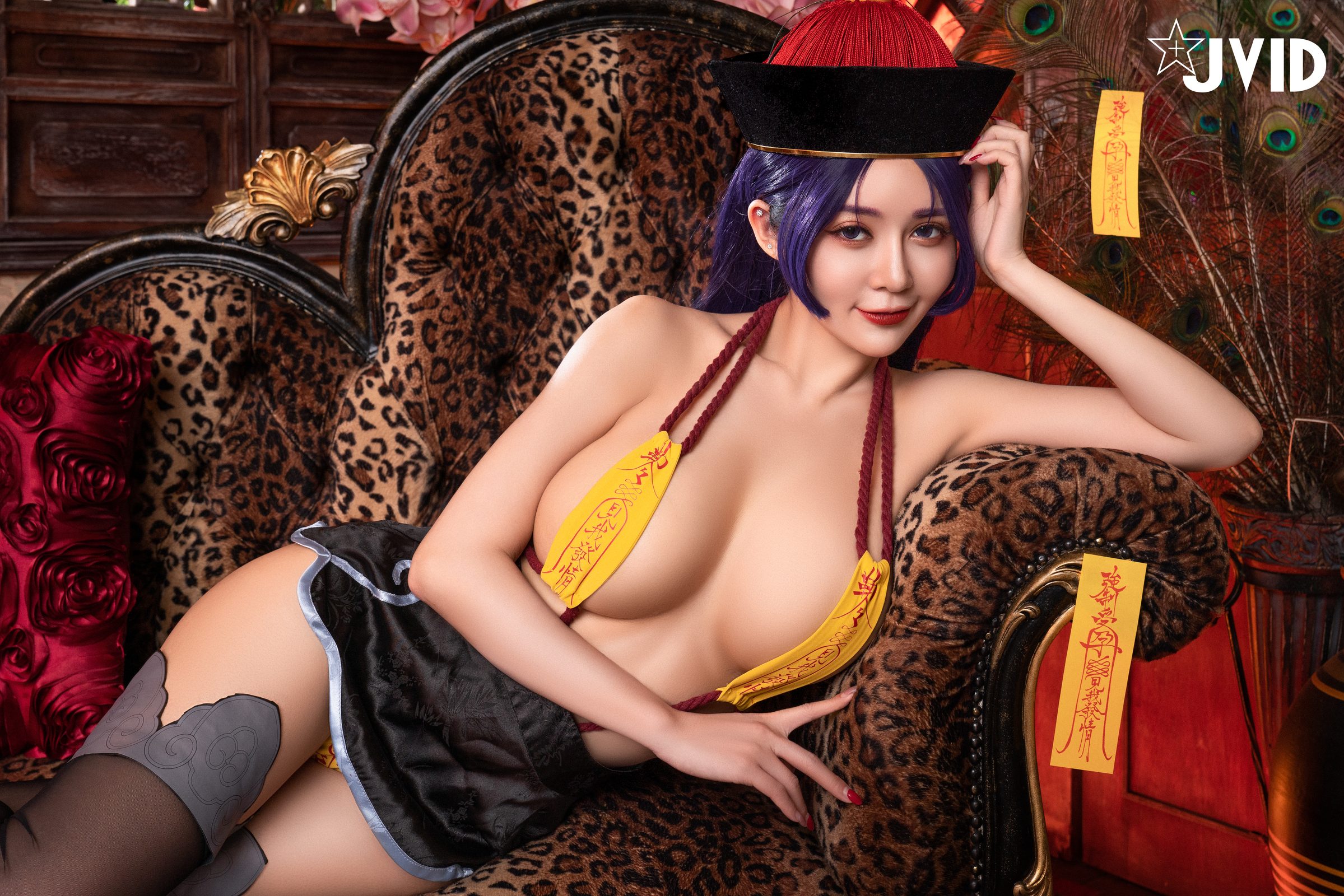 [JVID] 甜心幫 ღ 安希 – 菰蒲風動縱斜影，殭屍奶光安希膣得液滿