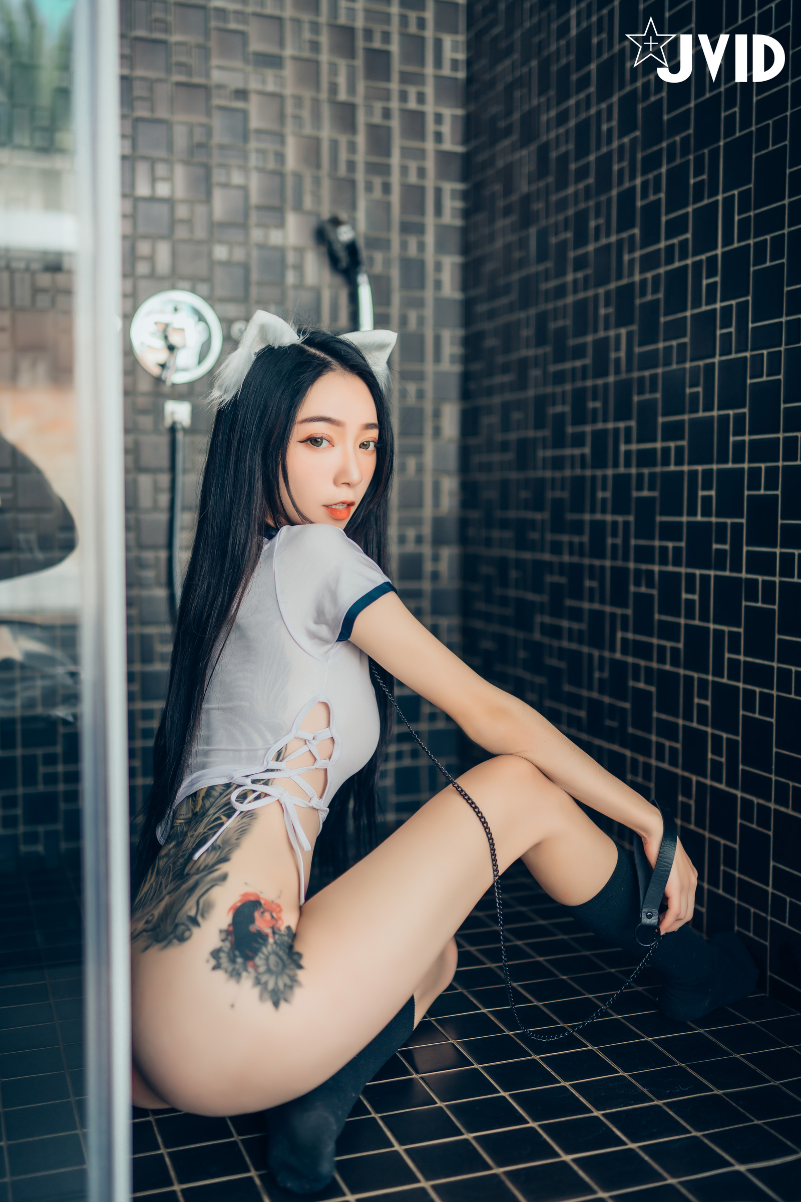 [JVID] 飘飘 – 猫娘女友-全真空死库水女仆-足控-激凸透点