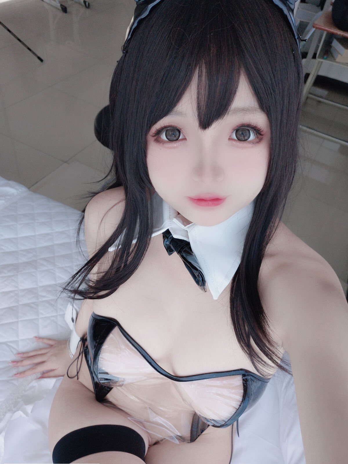 Coser@日奈娇 - 透明兔女郎自拍 27 Coser@日奈娇 - 透明兔女郎自拍