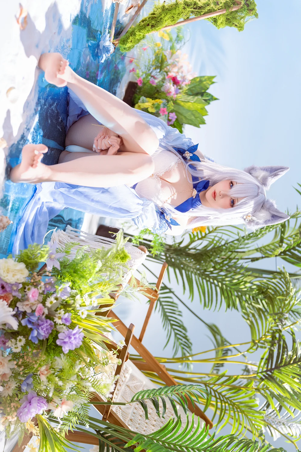 Cosplay 星之迟迟Hoshilily – 碧蓝航线 信浓泳装