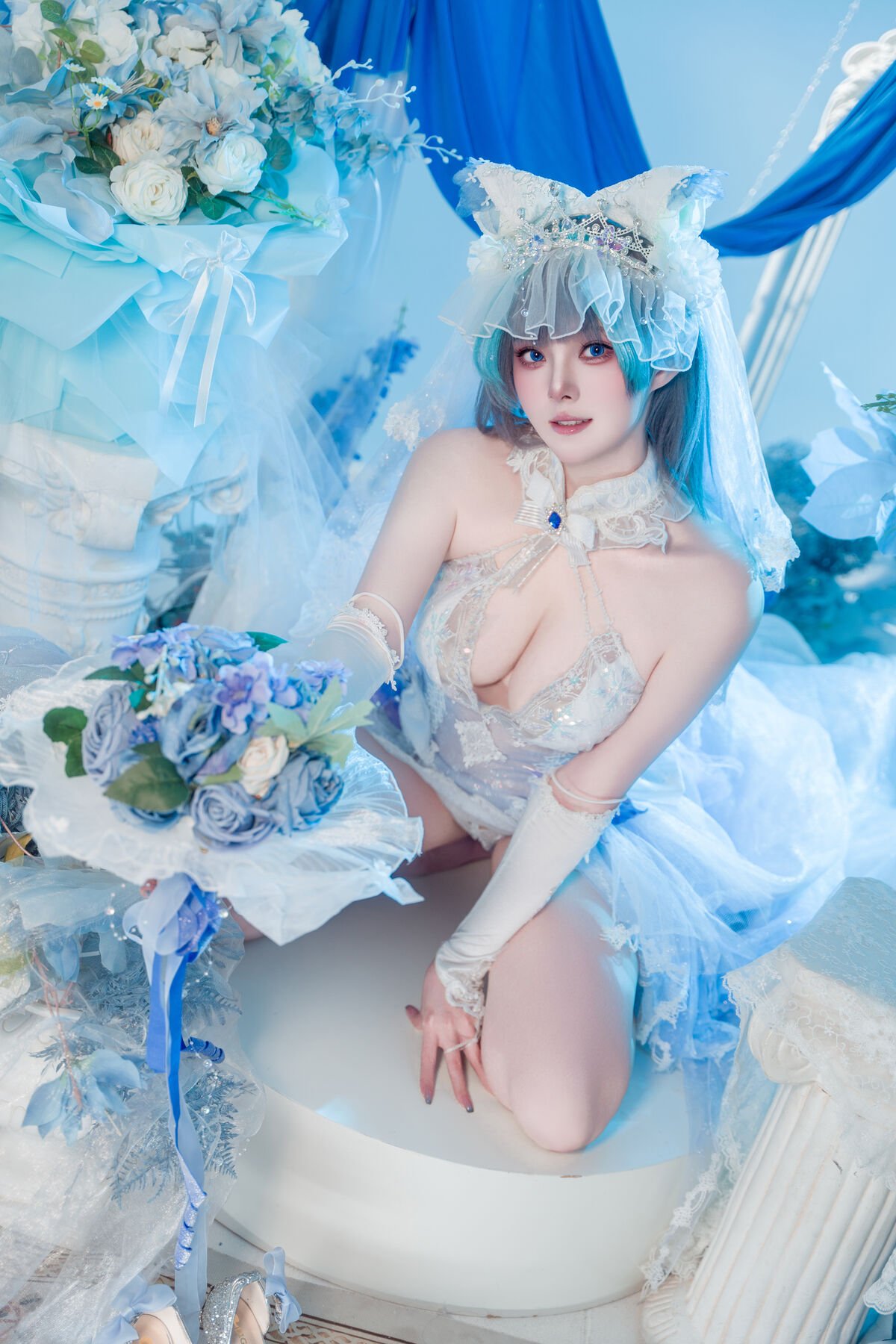Coser@Natsuko夏夏子 - 碧蓝航线 柴郡婚纱