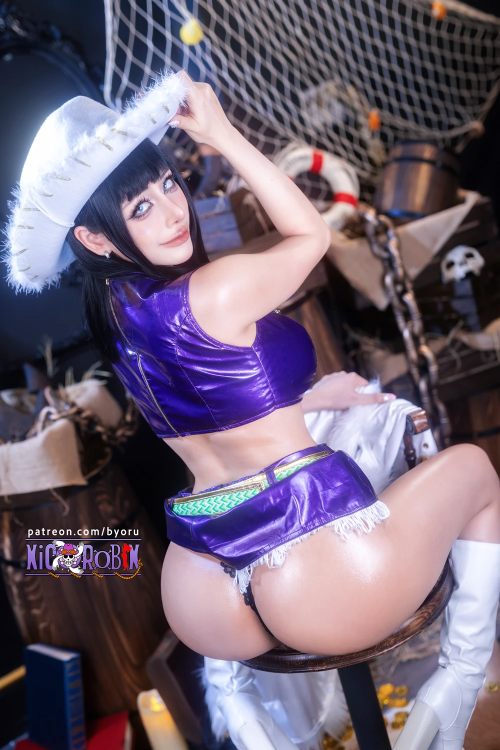 Cosplay 日本性感萝莉Byoru – 海贼王 妮可·罗宾