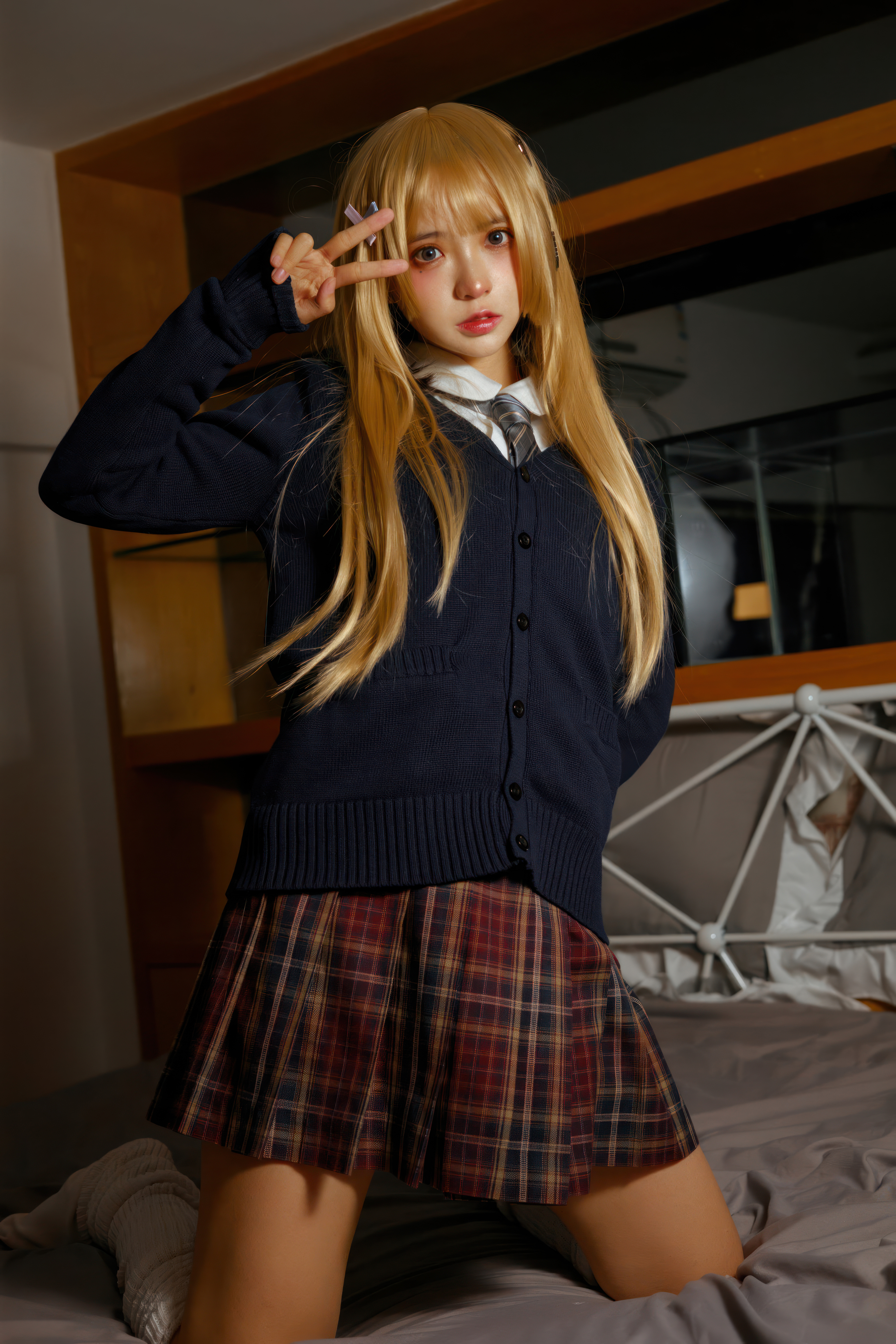 [Cosplay] 疯猫ss 黑皮JK