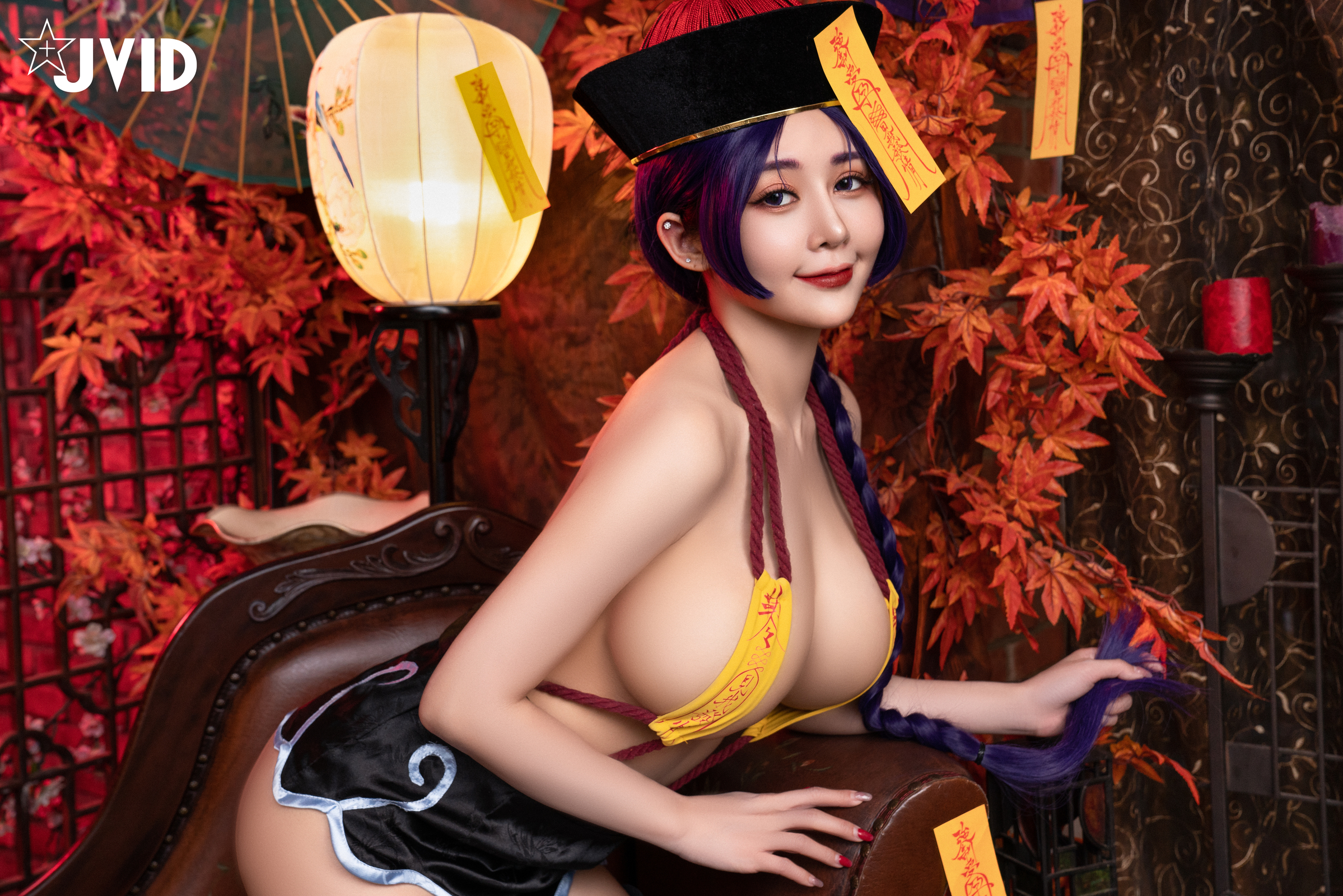 [JVID] 甜心幫 ღ 安希 – 菰蒲風動縱斜影，殭屍奶光安希膣得液滿