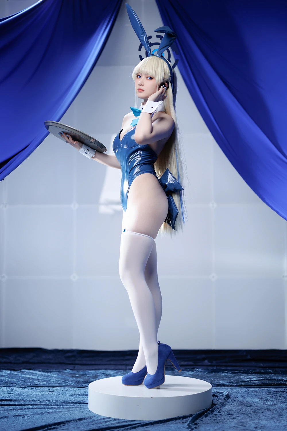 Cosplay 屿鱼 – 蔚蓝档案 飞鸟马时 兔女郎+S