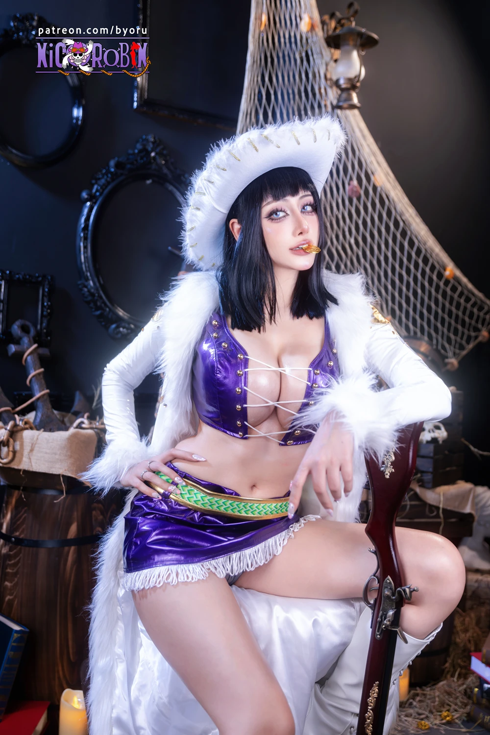 Cosplay 日本性感萝莉Byoru – 海贼王 妮可·罗宾