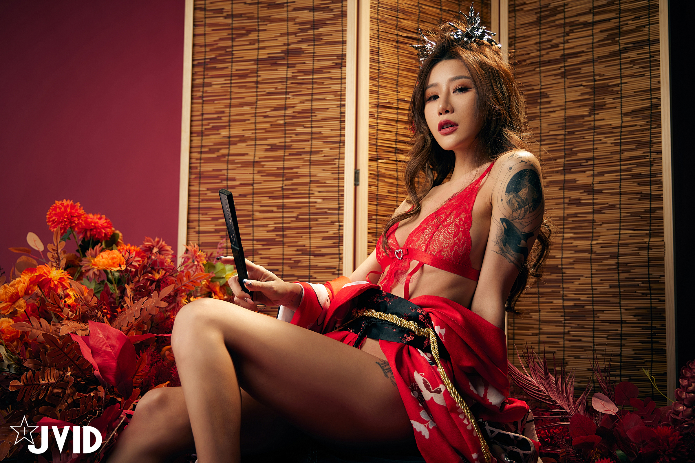 [JVID] Lara 雙囍 – 聖上寵幸首選～傾國傾城囍媚娘 婀娜多姿 酥胸外露