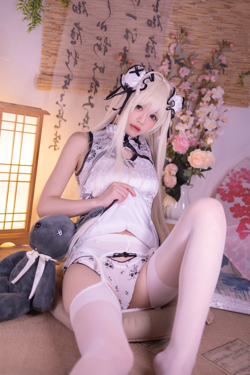 Cosplay 星黛鹿鹿 – 缘之空 穹妹 旗袍