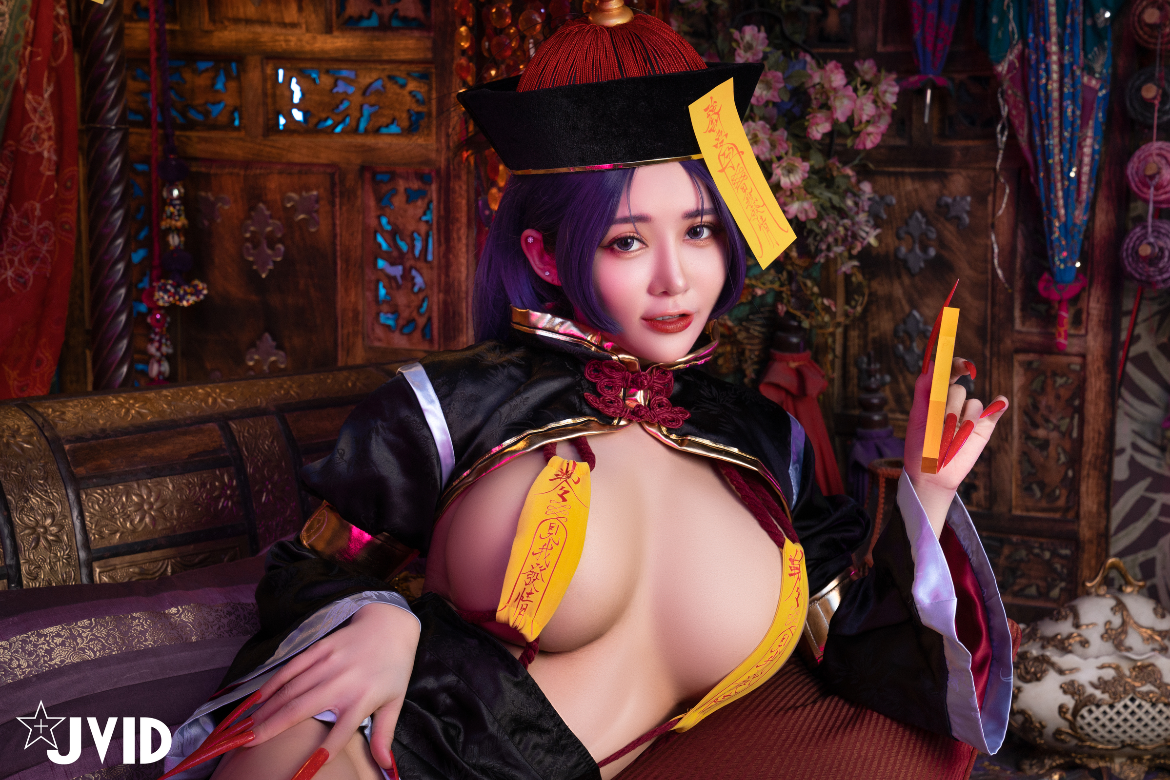 [JVID] 甜心幫 ღ 安希 – 菰蒲風動縱斜影，殭屍奶光安希膣得液滿