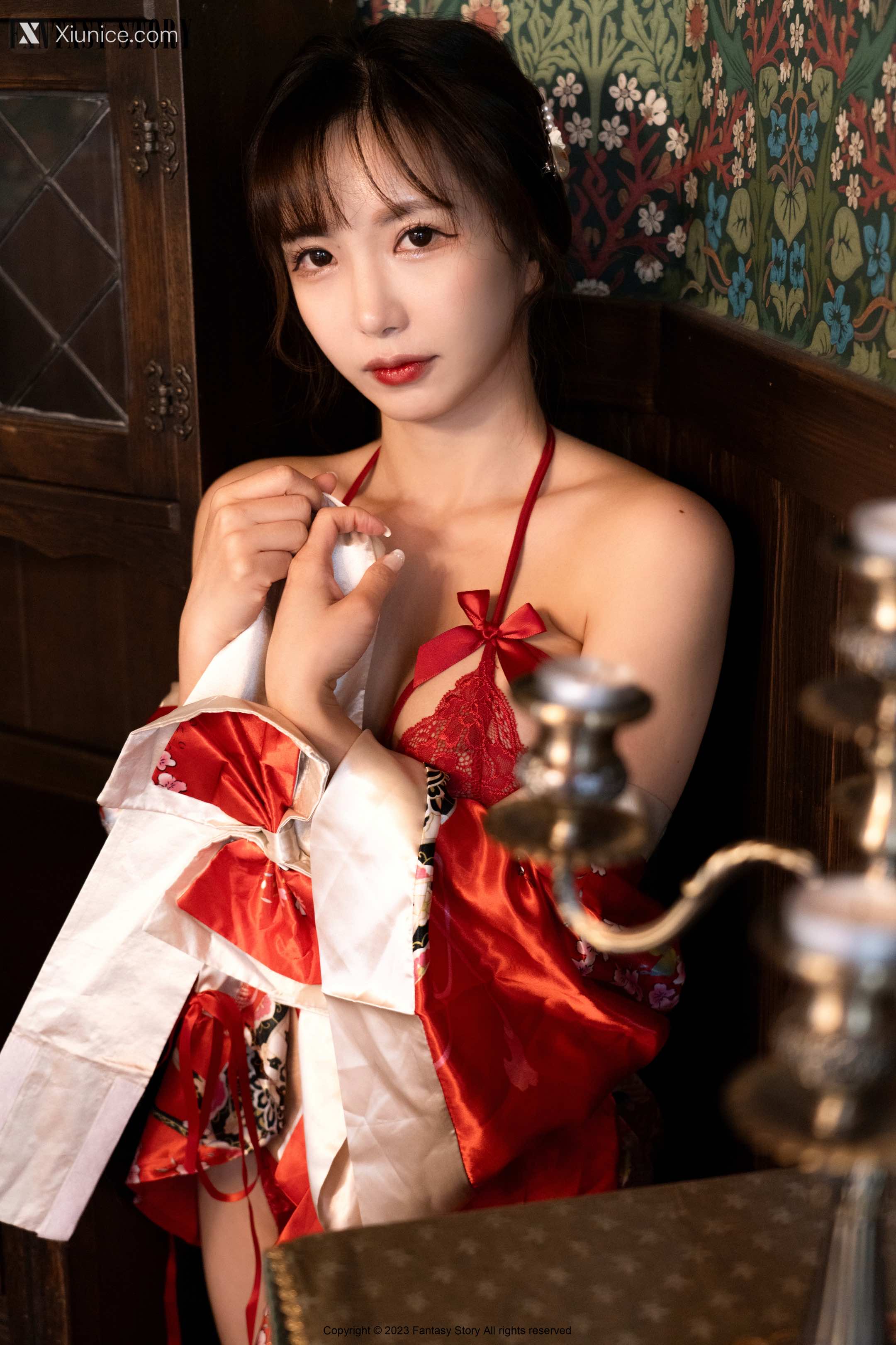 Fantasy Story Rua – A Girl in a Red Yukata 4K