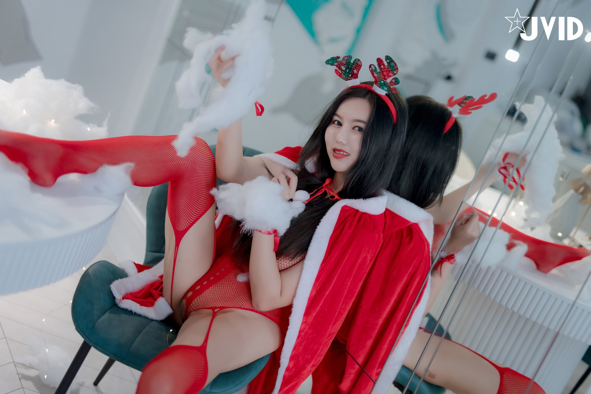 [JVID] 木木森 – 性感聖誕派對木木森超性感