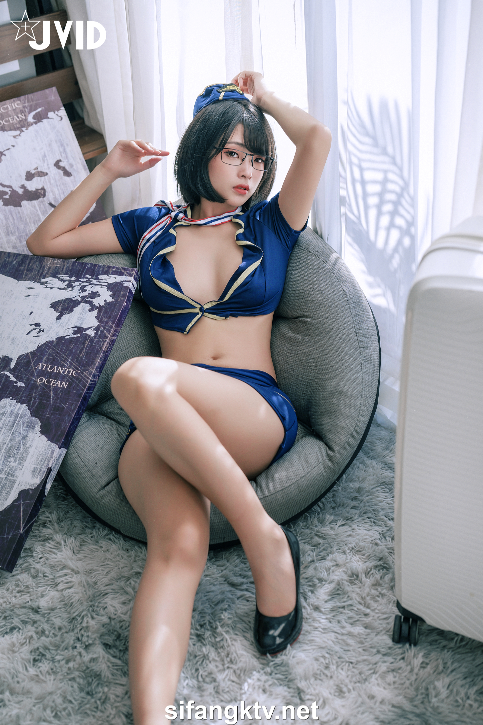 [JVID] 露露咪 – 淫蕩美艷空姐的教育「性」