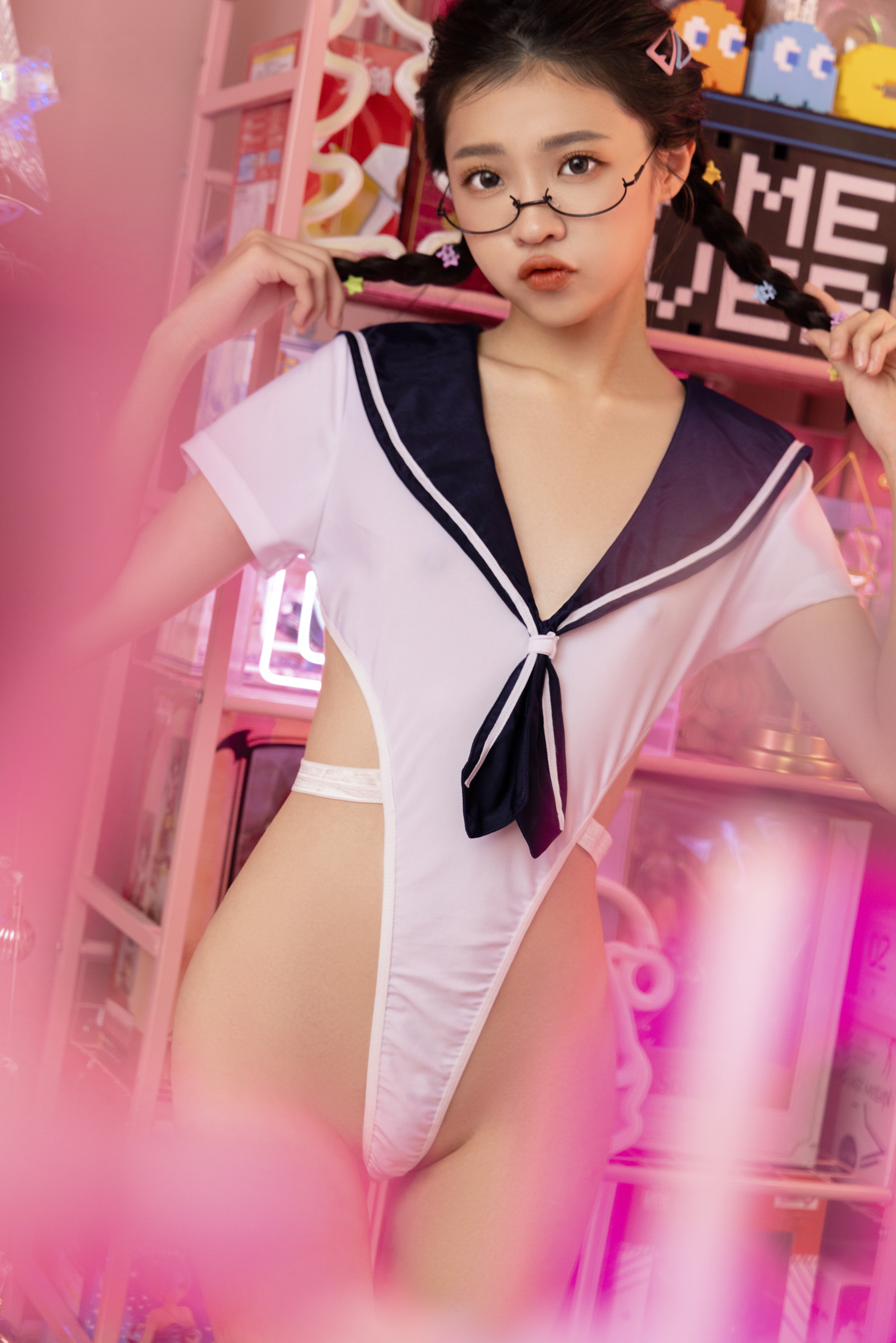 [JVID] 妍妍 Angel – 电竞少女-超可愛微乳美少女-第一次的性感開發