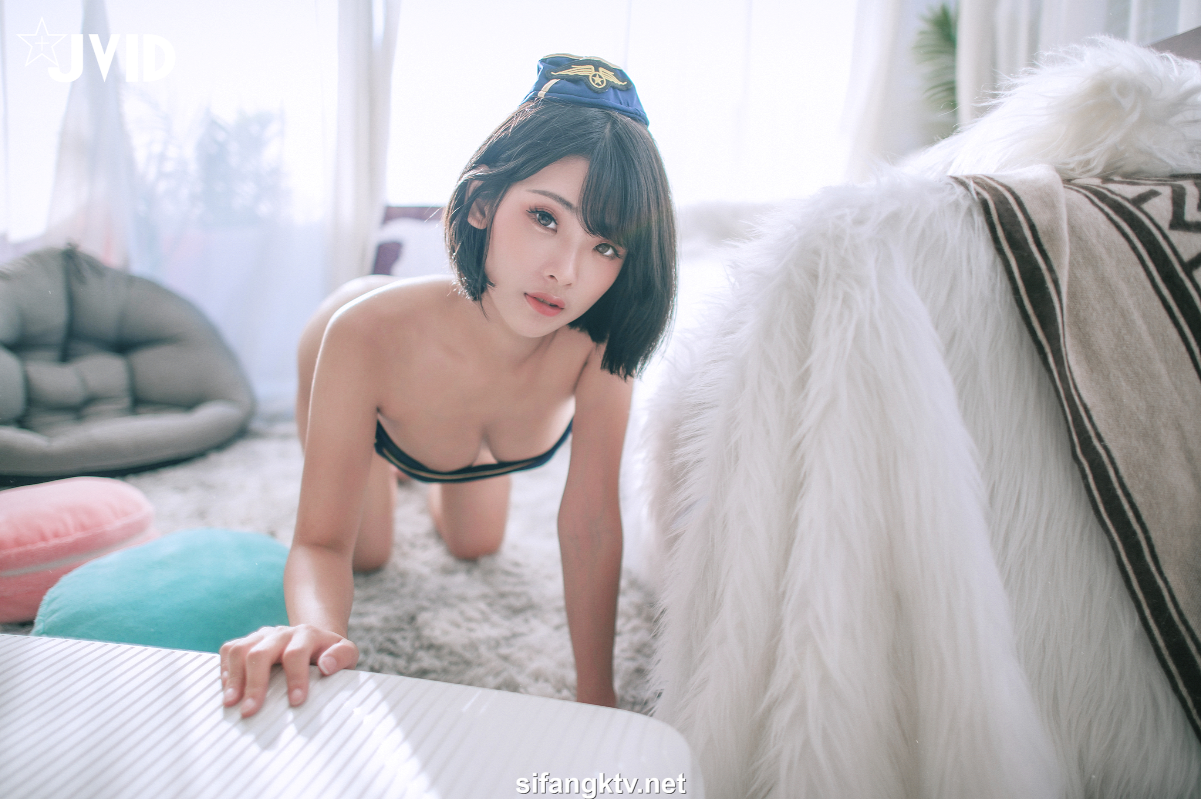 [JVID] 露露咪 – 淫蕩美艷空姐的教育「性」