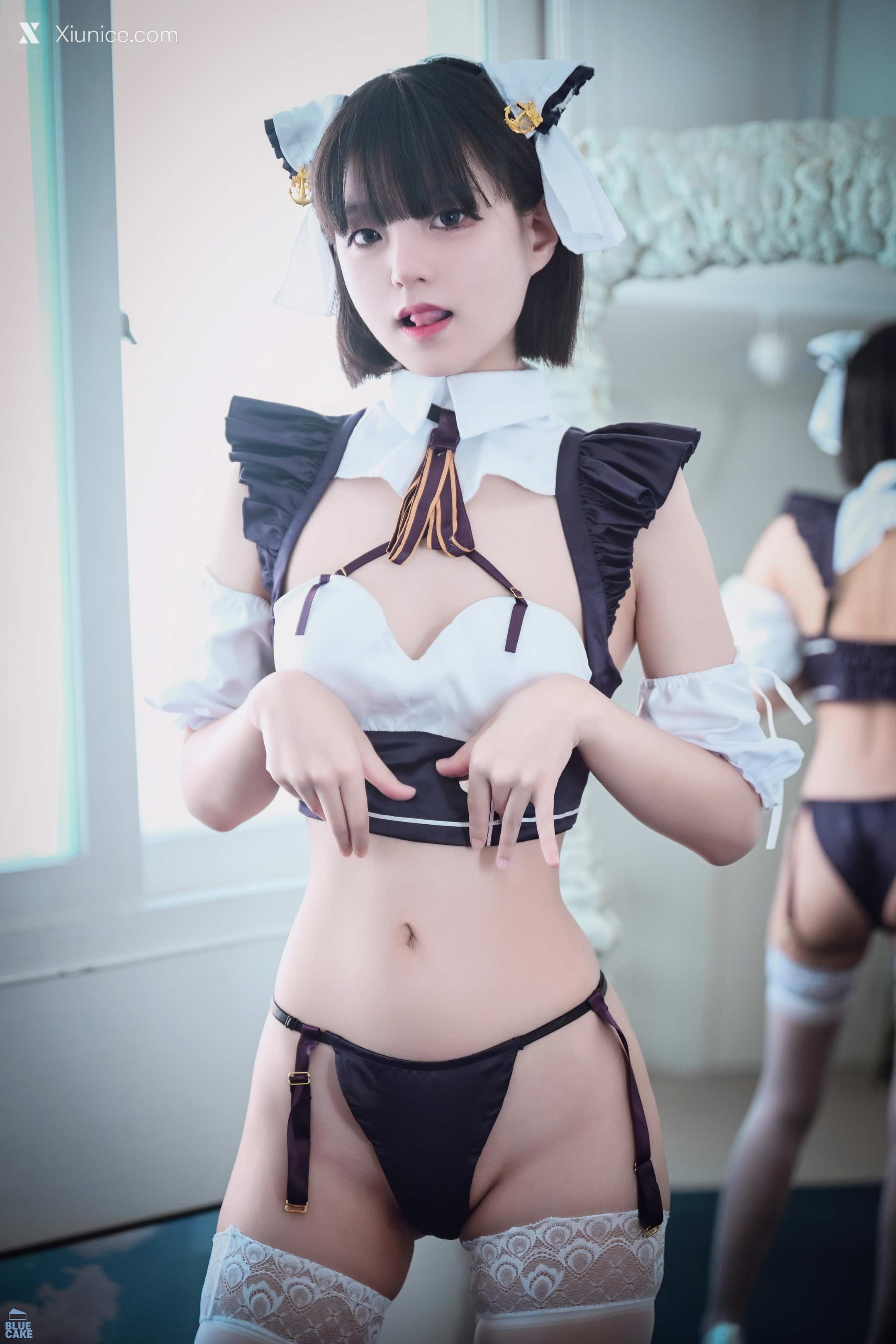 BLUECAKE Jeong Jenny (정제니) – Maid Cosplay 4K