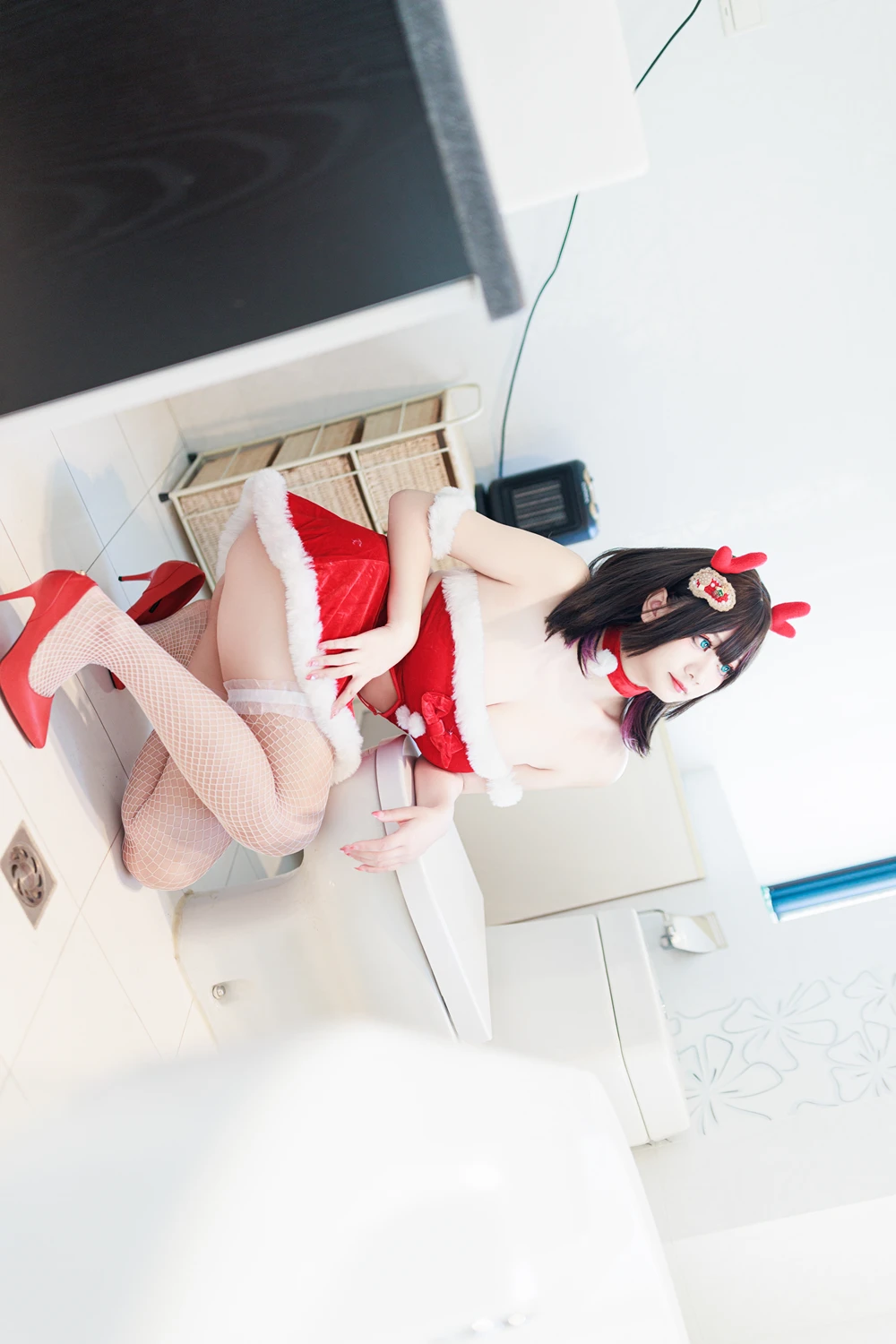 Cosplay 阿雪雪 – 圣诞居家