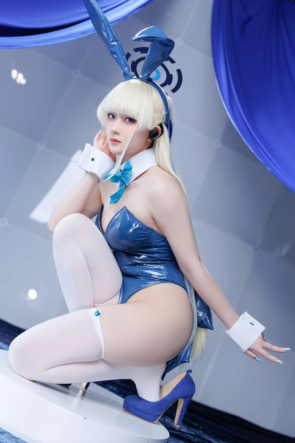 Cosplay 屿鱼 – 蔚蓝档案 飞鸟马时 兔女郎+S