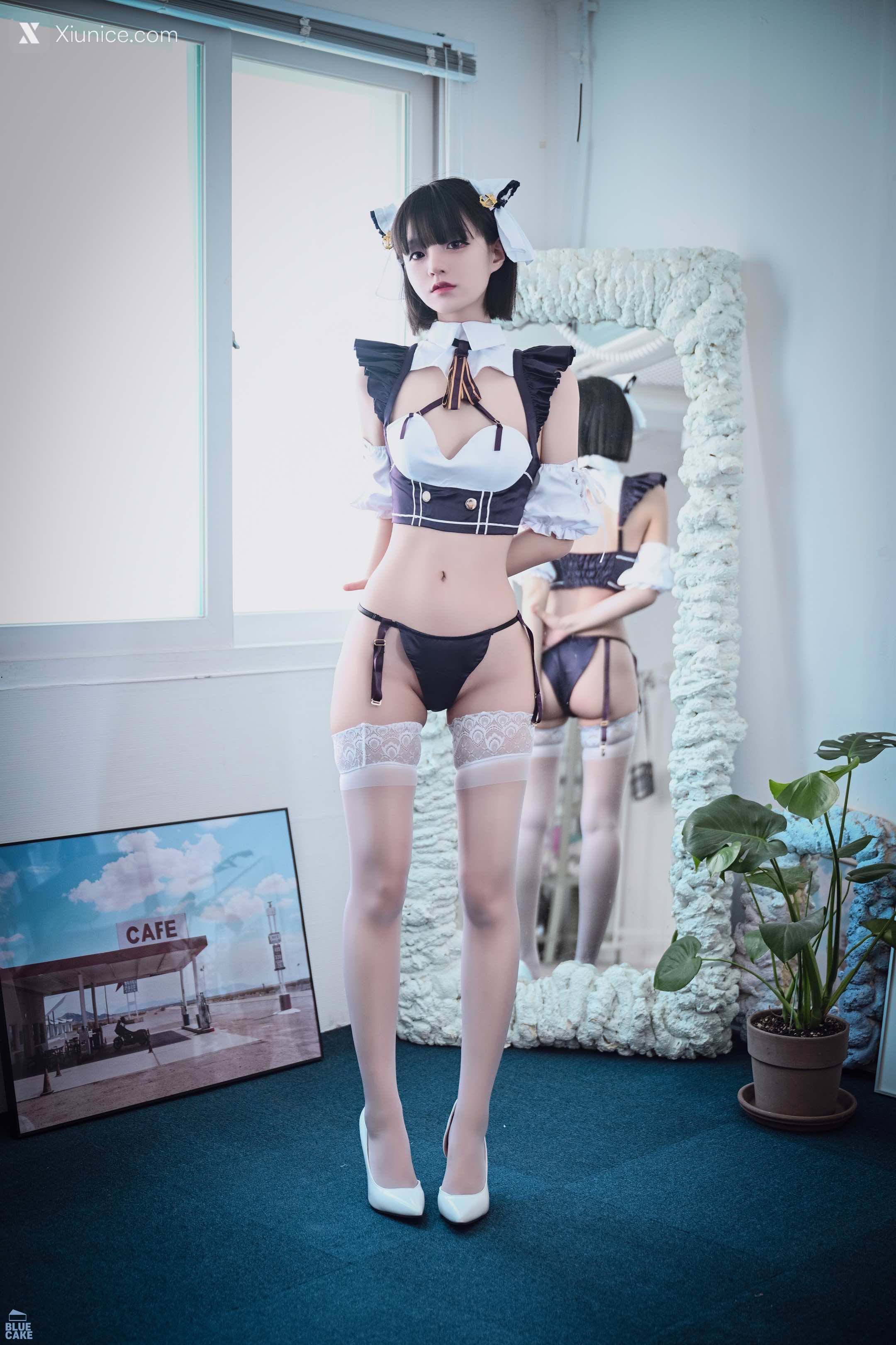BLUECAKE Jeong Jenny (정제니) – Maid Cosplay 4K