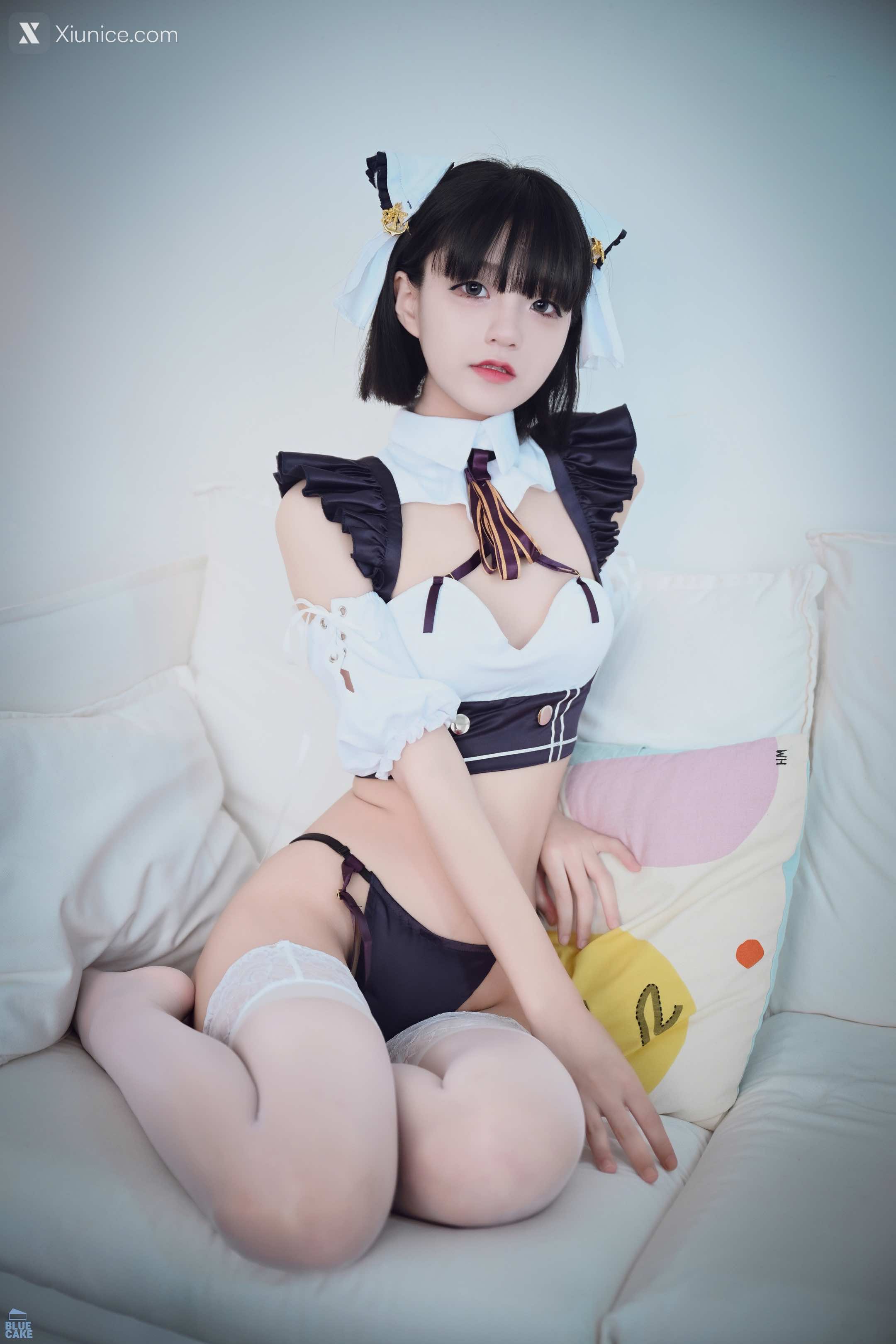 BLUECAKE Jeong Jenny (정제니) – Maid Cosplay 4K