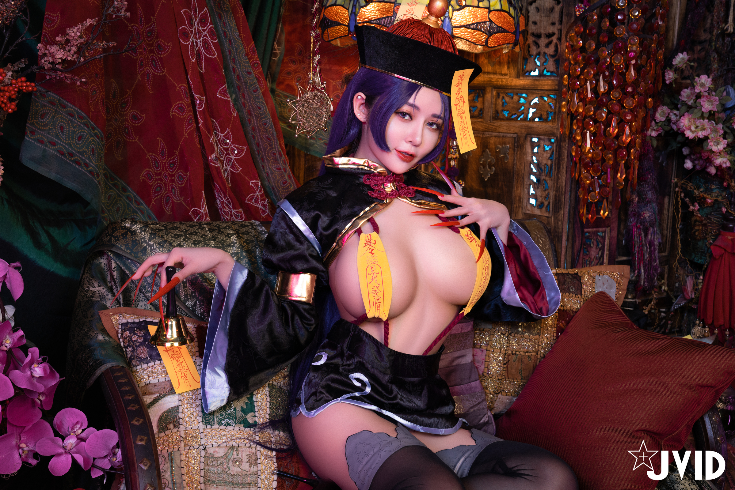 [JVID] 甜心幫 ღ 安希 – 菰蒲風動縱斜影，殭屍奶光安希膣得液滿