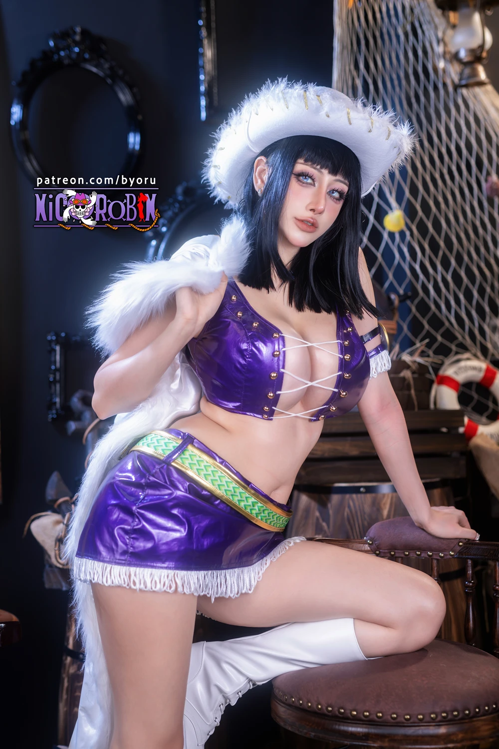 Cosplay 日本性感萝莉Byoru – 海贼王 妮可·罗宾