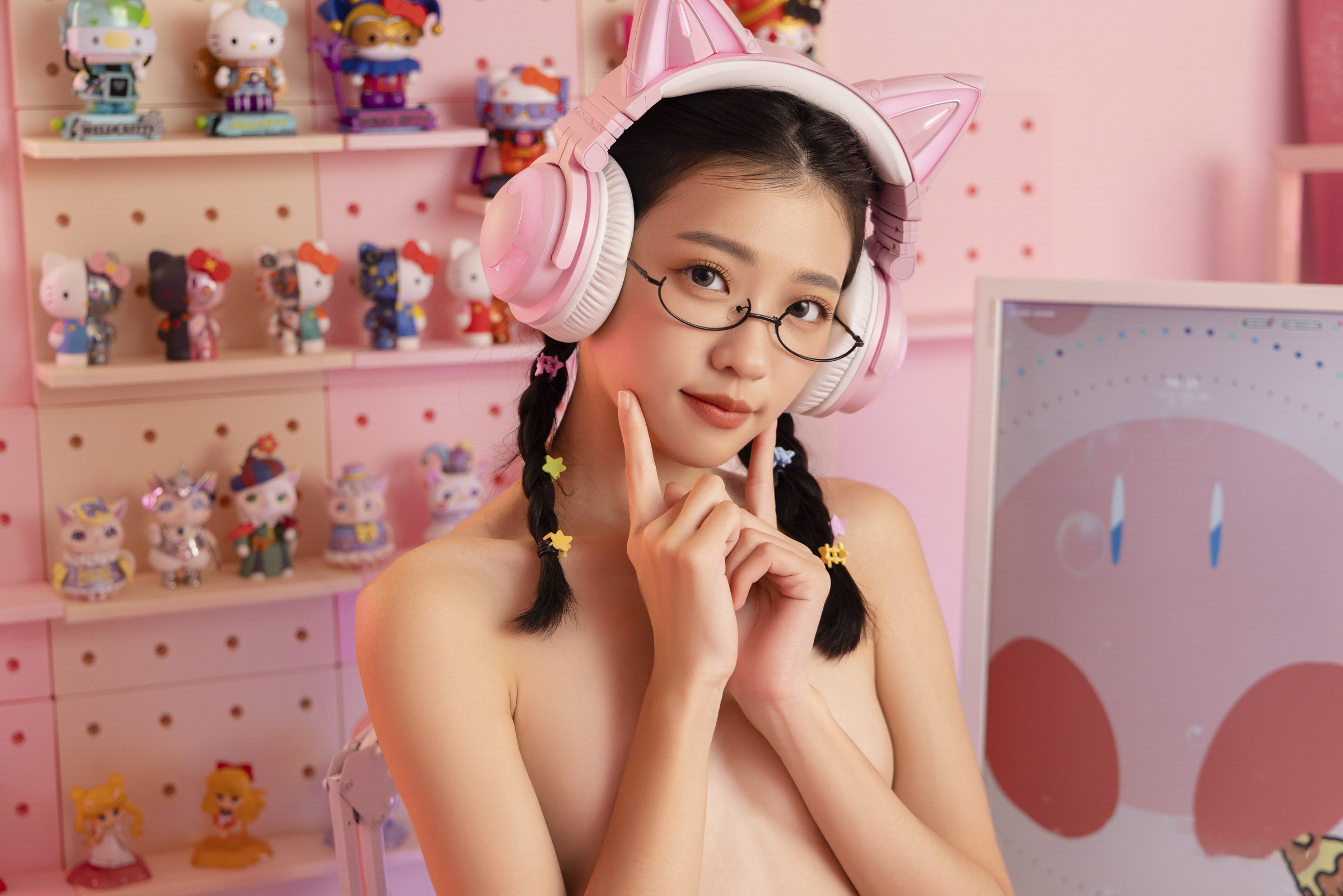 [JVID] 妍妍 Angel – 电竞少女-超可愛微乳美少女-第一次的性感開發