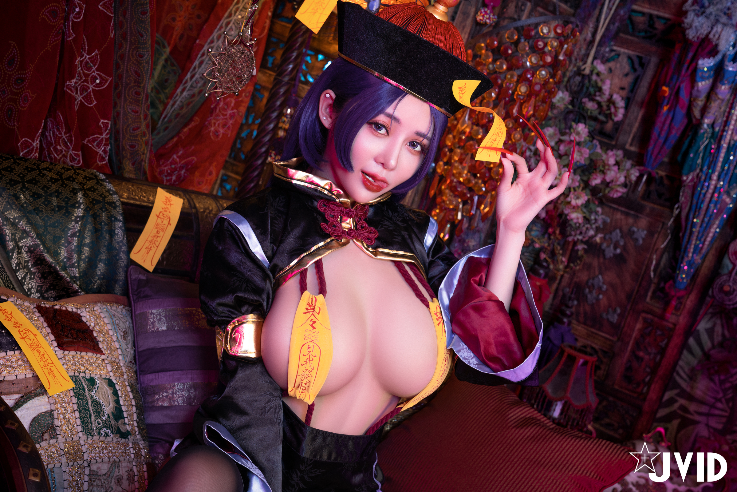 [JVID] 甜心幫 ღ 安希 – 菰蒲風動縱斜影，殭屍奶光安希膣得液滿