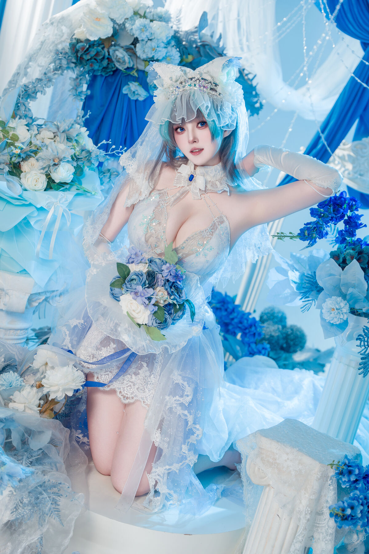 Coser@Natsuko夏夏子 - 碧蓝航线 柴郡婚纱