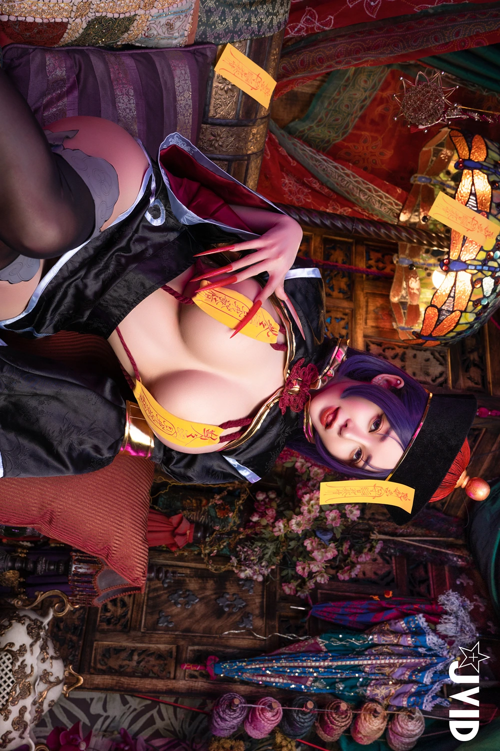 JVID 甜心幫 ღ 安希 – 菰蒲風動縱斜影，殭屍奶光安希膣得液滿
