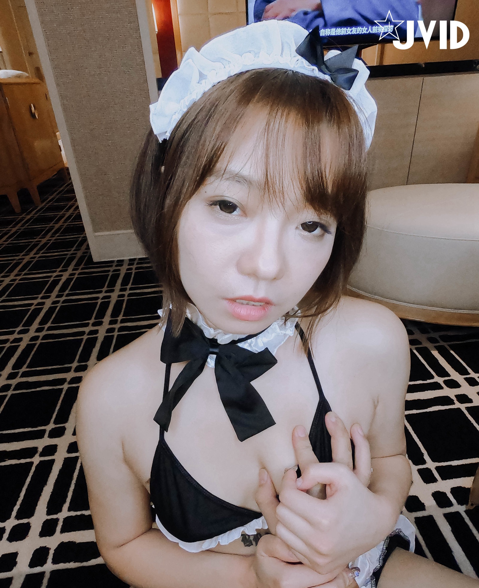 [JVID] 雅捷 – 四點全開性玩物美尻鐘點女僕淫穴爆表