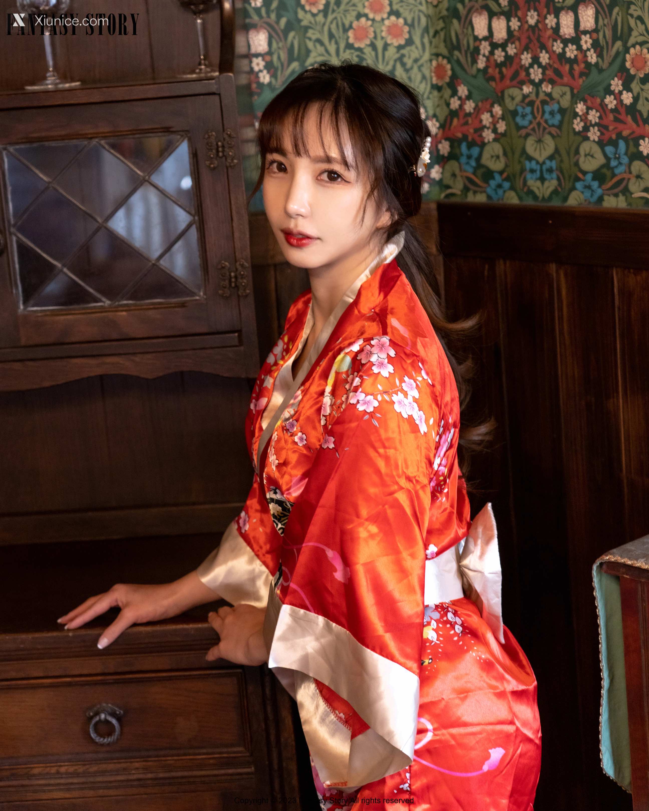 Fantasy Story Rua – A Girl in a Red Yukata 4K