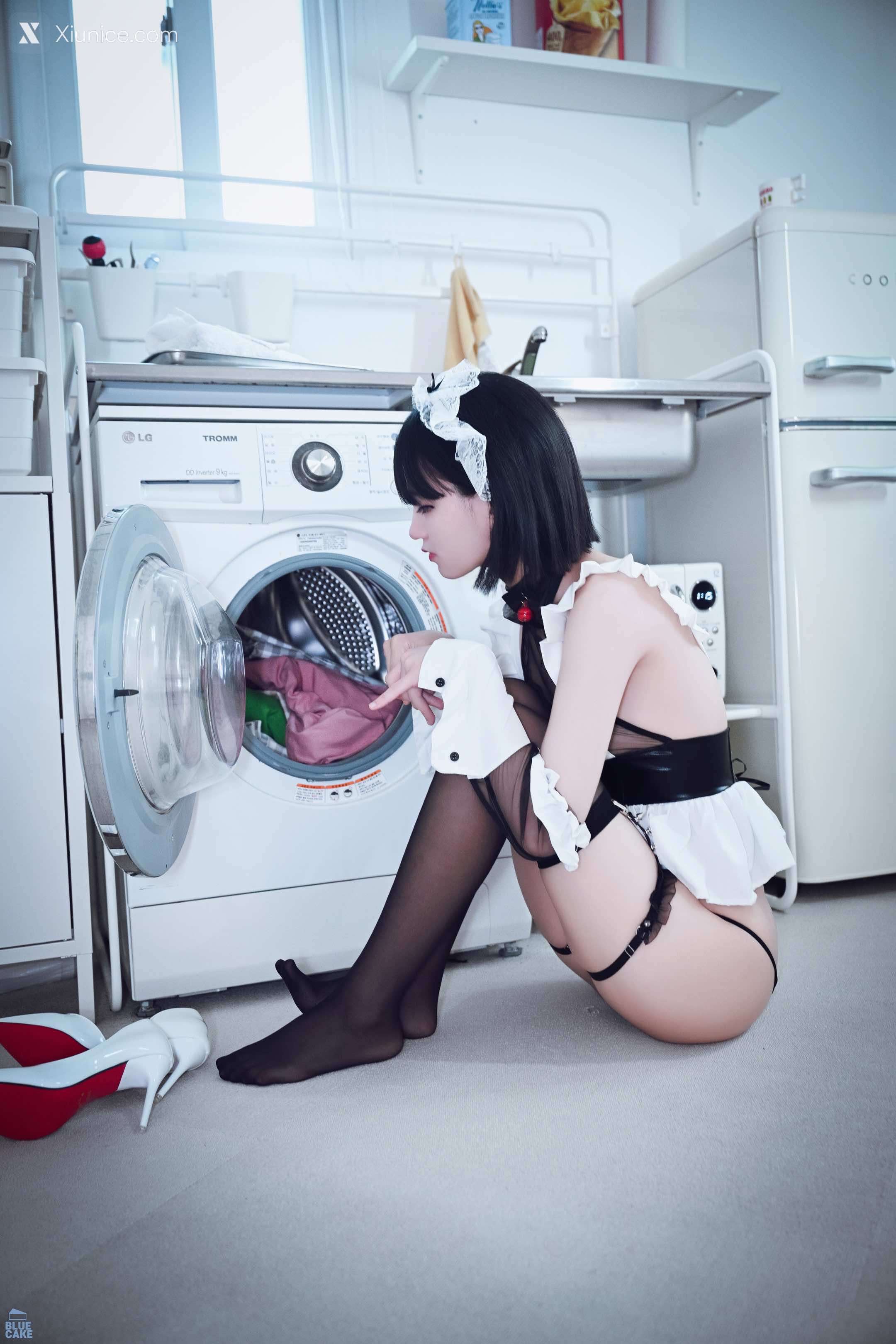 BLUECAKE Jeong Jenny (정제니) – Maid Cosplay 4K