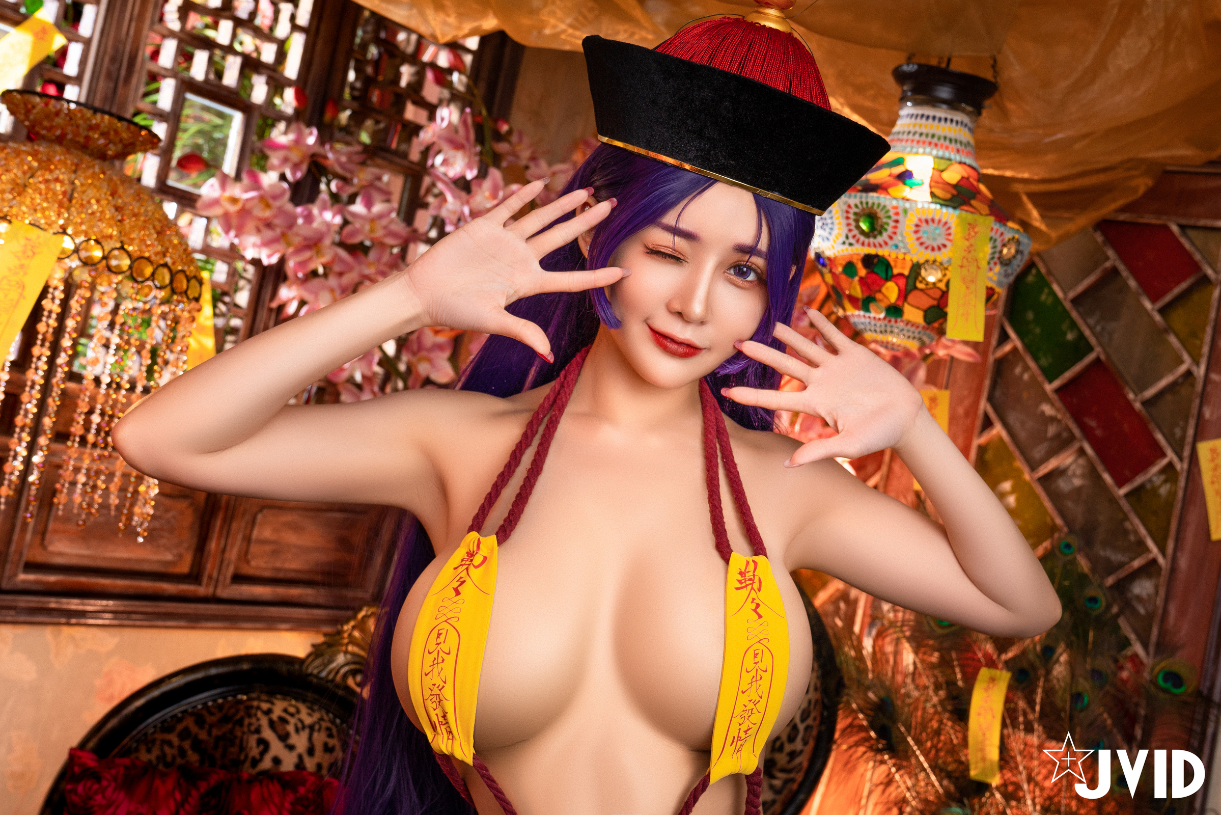 [JVID] 甜心幫 ღ 安希 – 菰蒲風動縱斜影，殭屍奶光安希膣得液滿