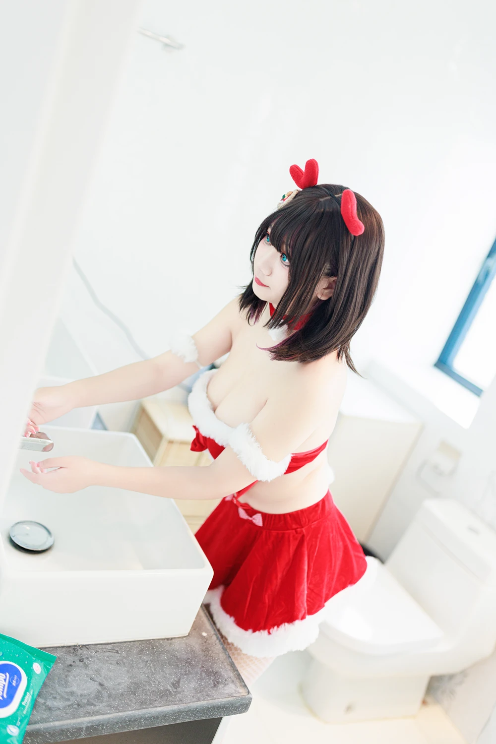 Cosplay 阿雪雪 – 圣诞居家