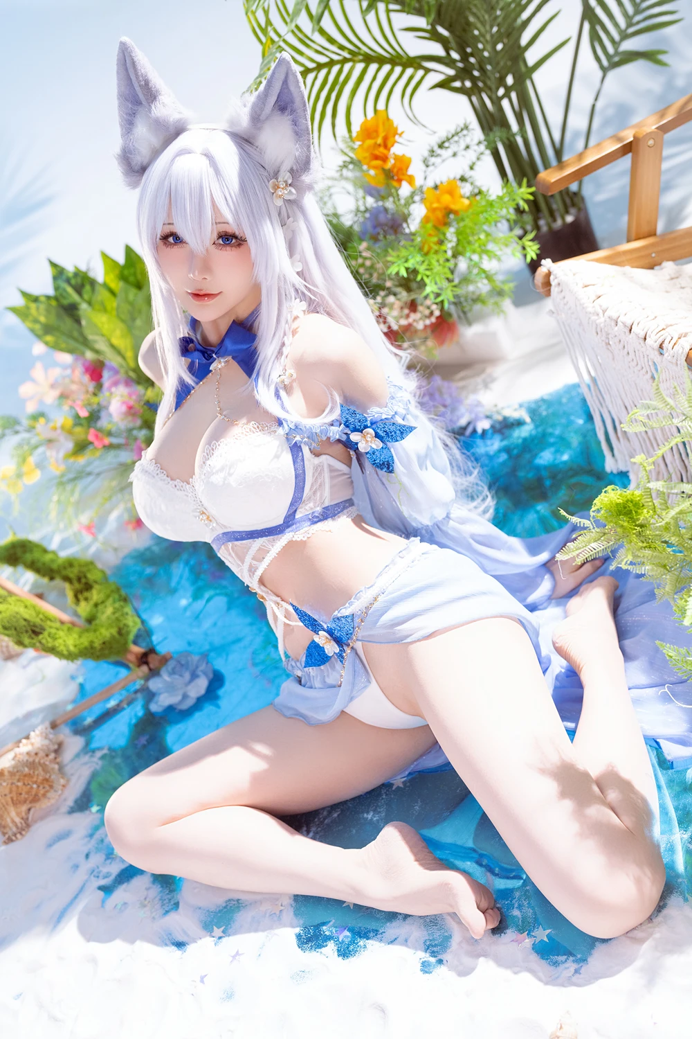 Cosplay 星之迟迟Hoshilily – 碧蓝航线 信浓泳装