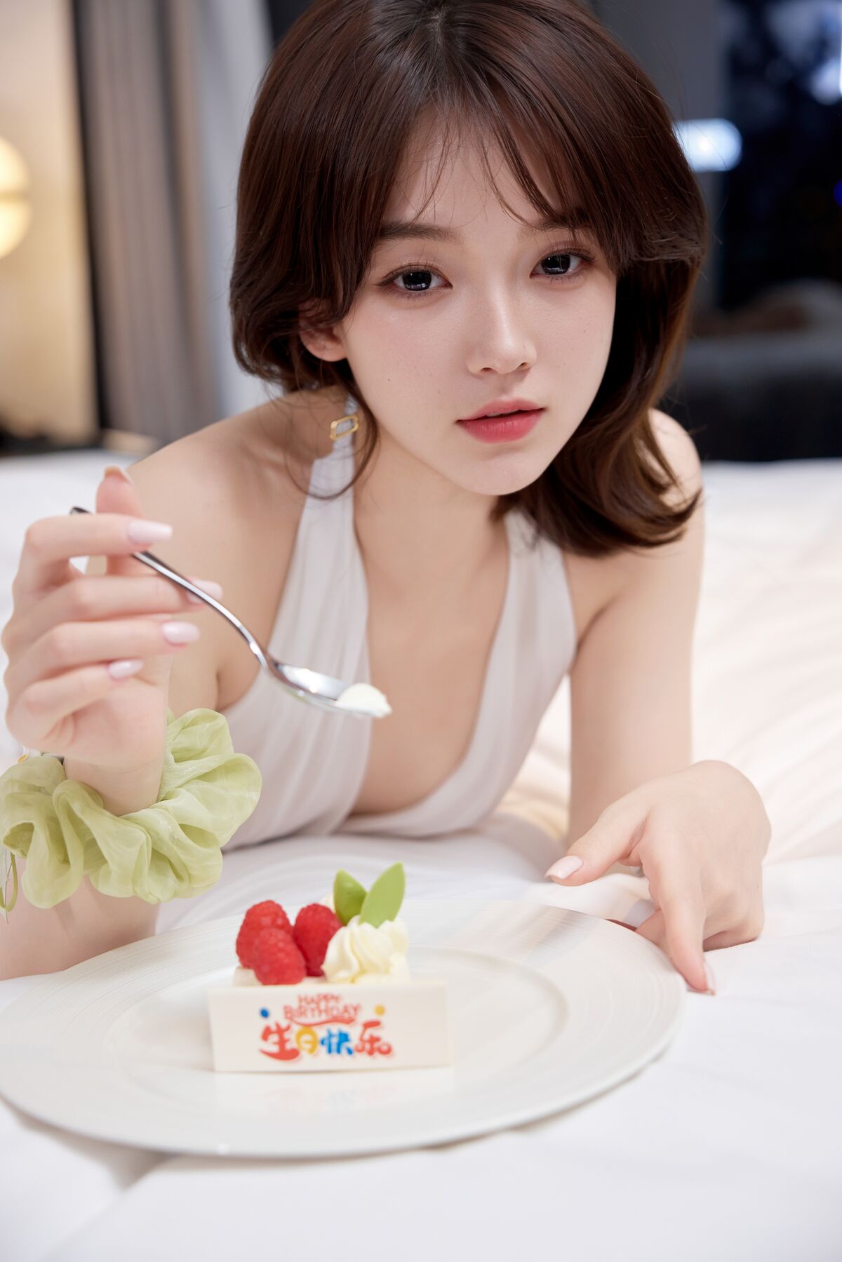 XR Uncensored Zhi Zhi 汁汁 - R18 秀人网模特 她的白色短裙