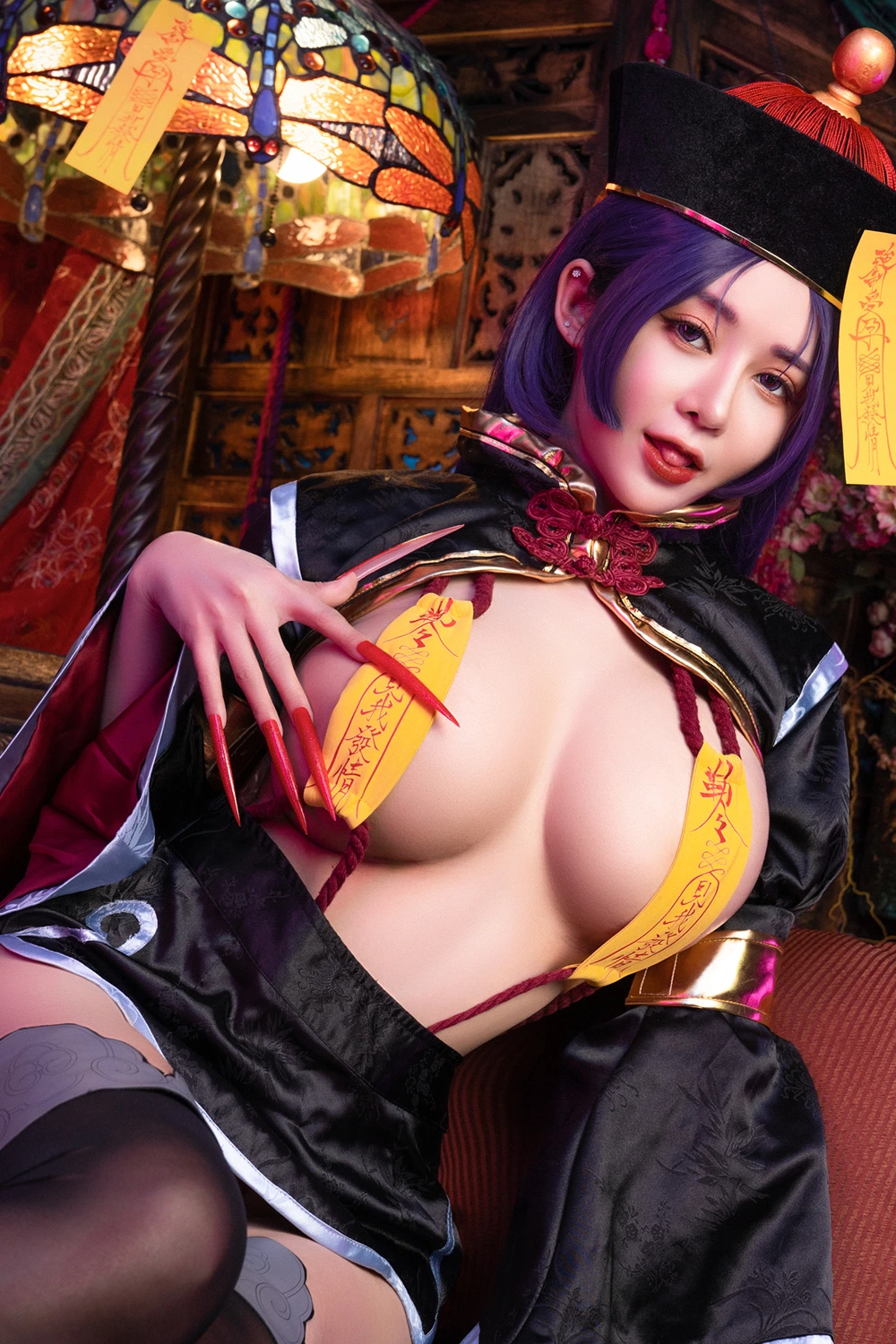 JVID 甜心幫 ღ 安希 – 菰蒲風動縱斜影，殭屍奶光安希膣得液滿