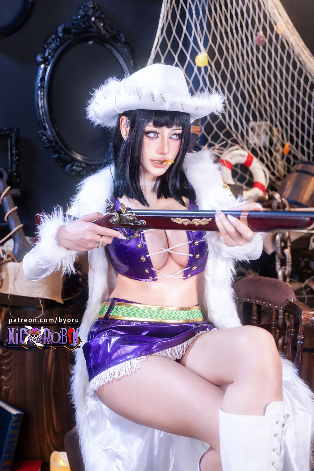 Cosplay 日本性感萝莉Byoru – 海贼王 妮可·罗宾