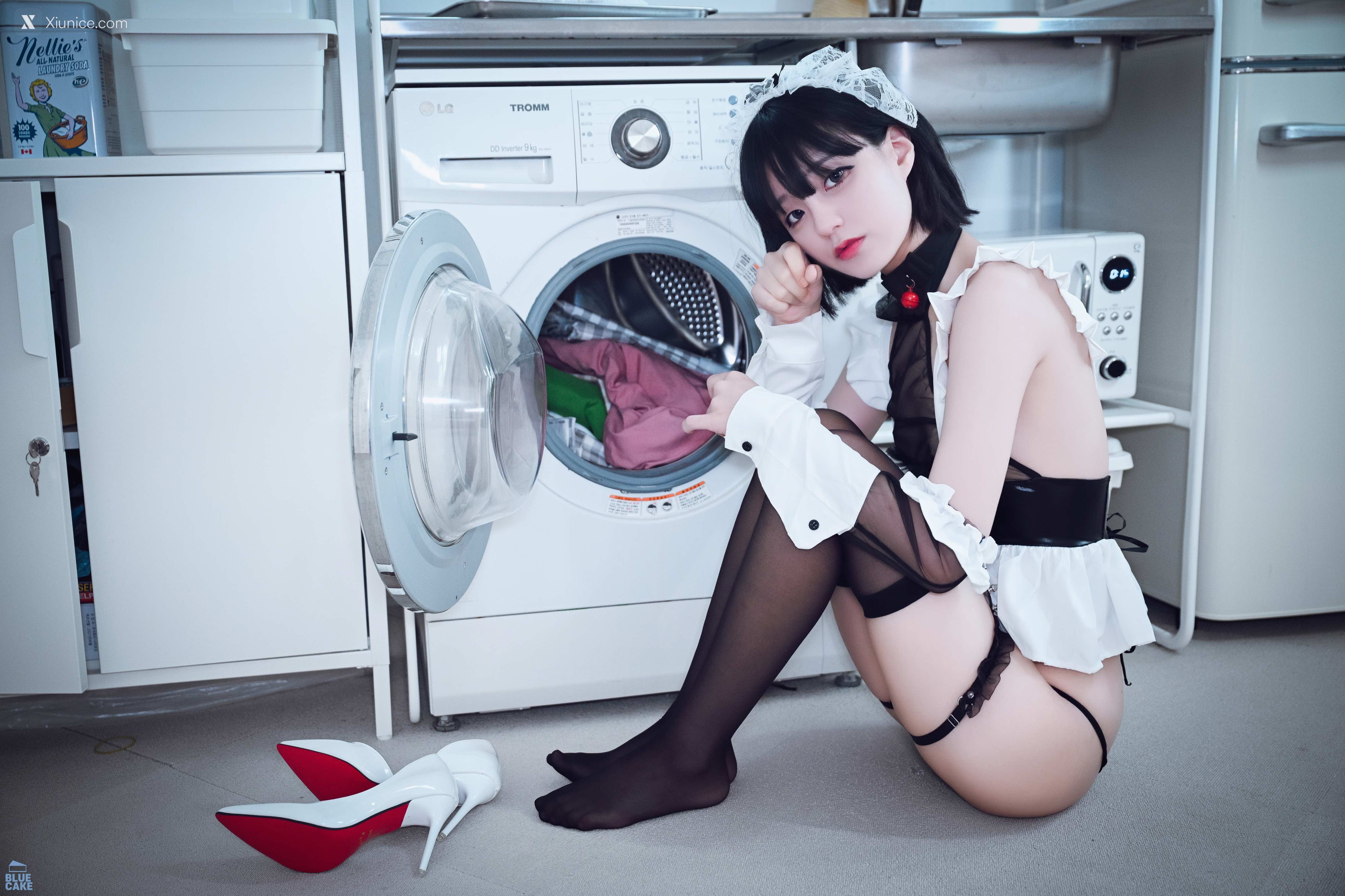 BLUECAKE Jeong Jenny (정제니) – Maid Cosplay 4K