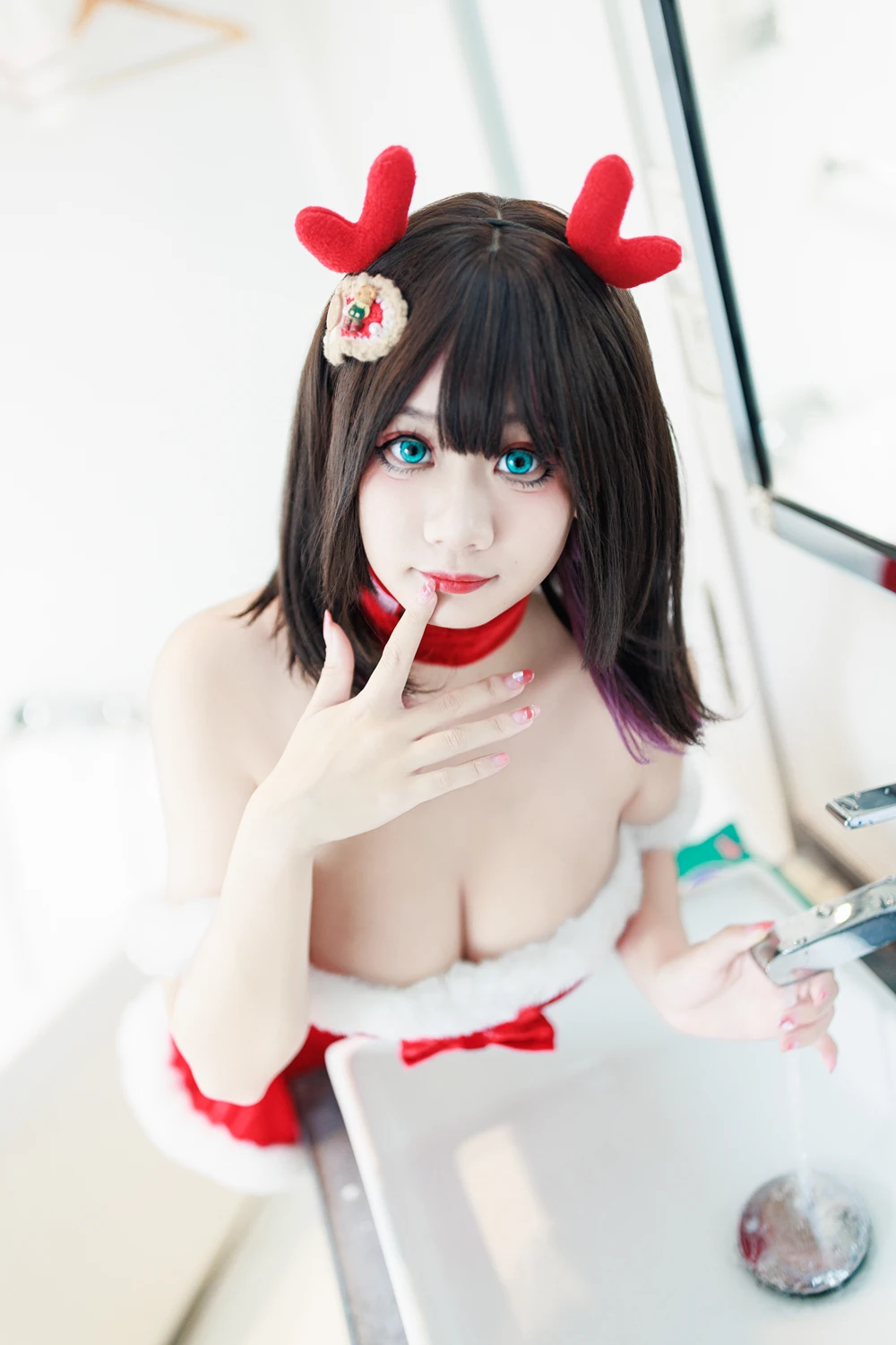 Cosplay 阿雪雪 – 圣诞居家