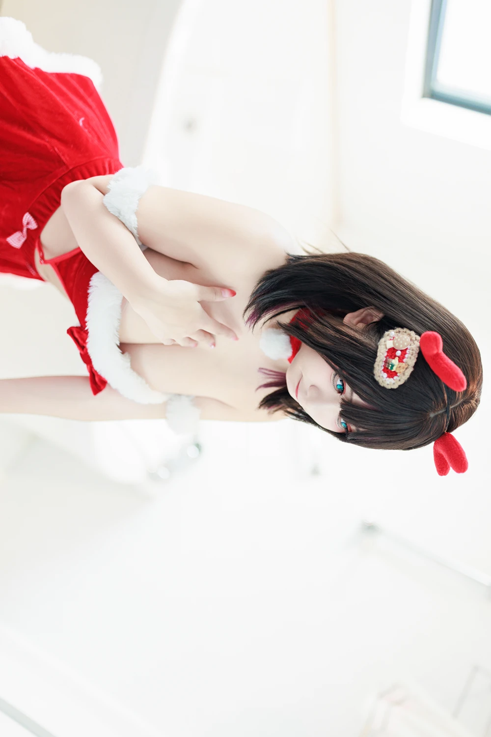 Cosplay 阿雪雪 – 圣诞居家