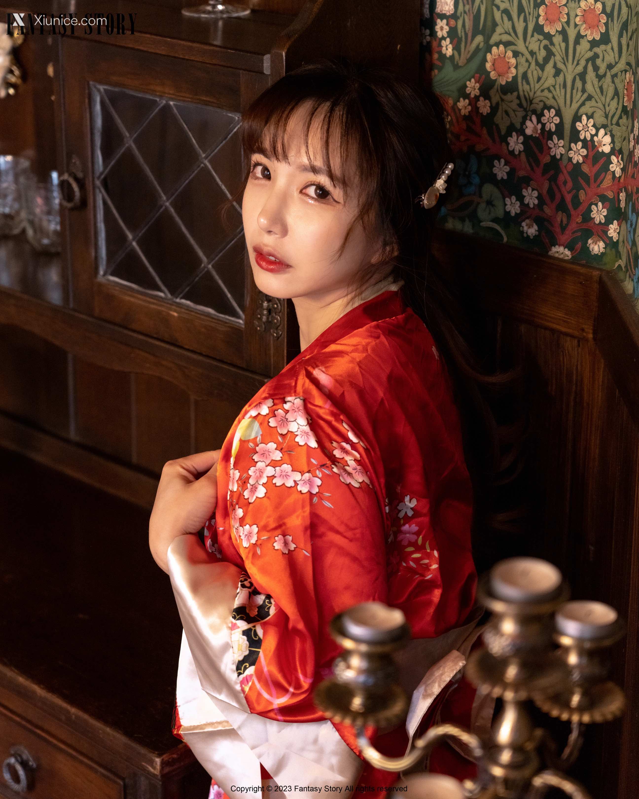 Fantasy Story Rua – A Girl in a Red Yukata 4K