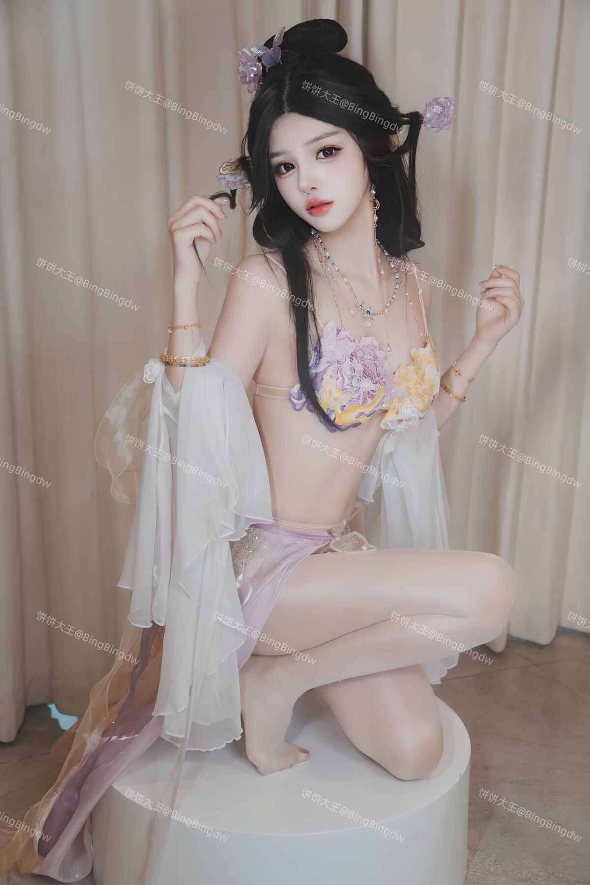 Coser@饼饼大王 - 永劫无间迦南闭月之颜cos
