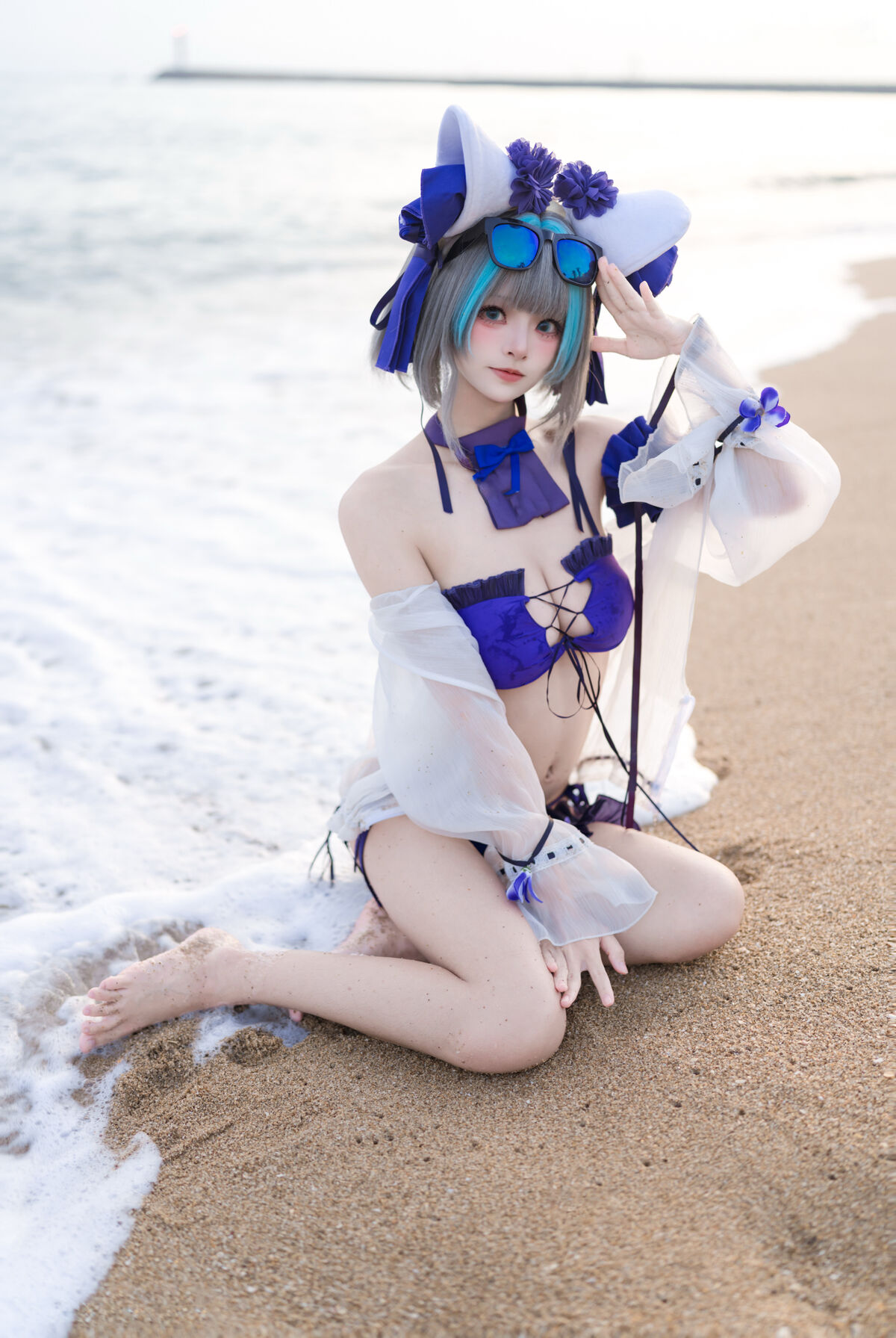 Coser@九柒喵 - 碧蓝航线 柴郡泳装 8 Coser@九柒喵 - 碧蓝航线 柴郡泳装